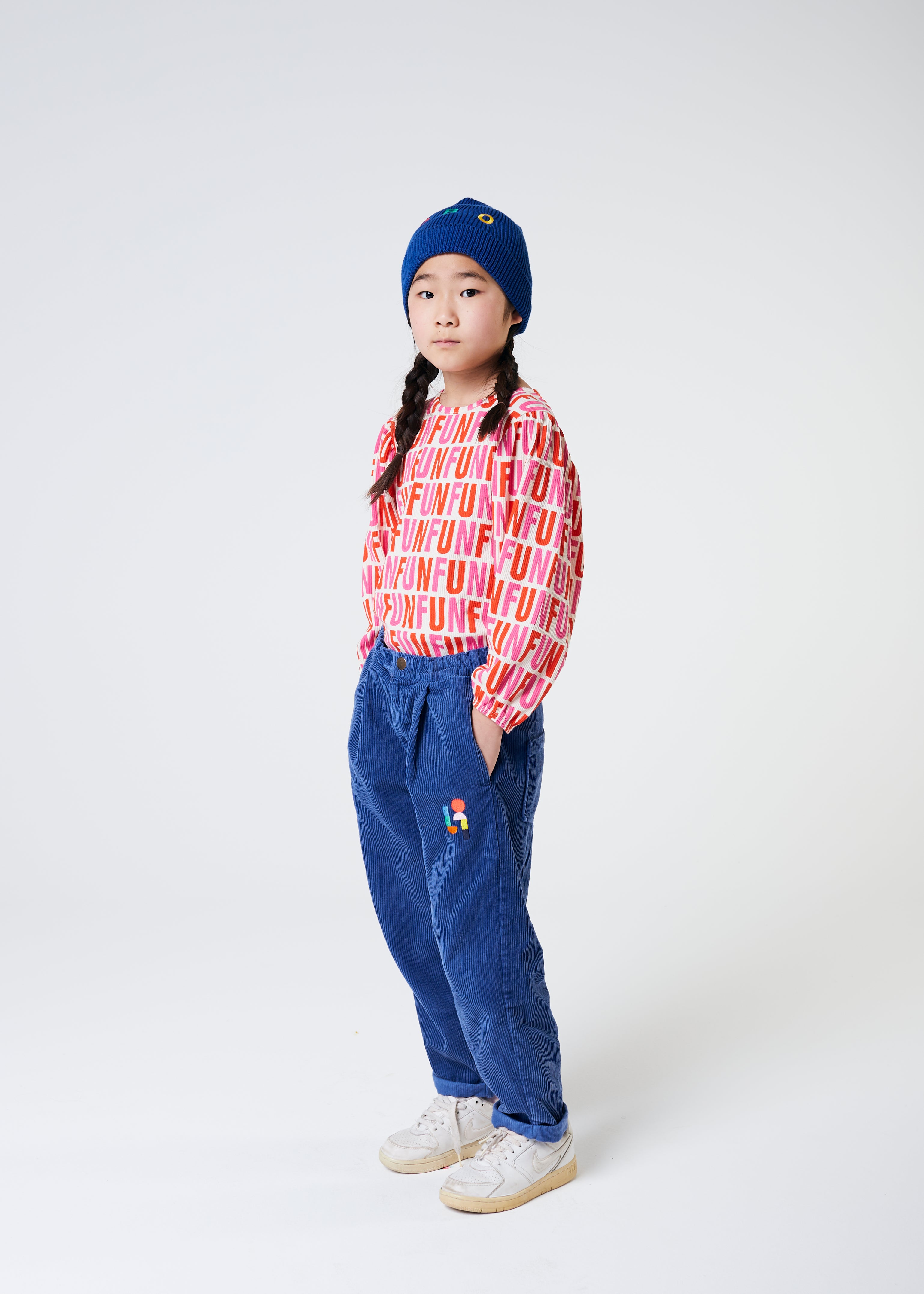 Boys & Girls Blue Corduroy Trousers