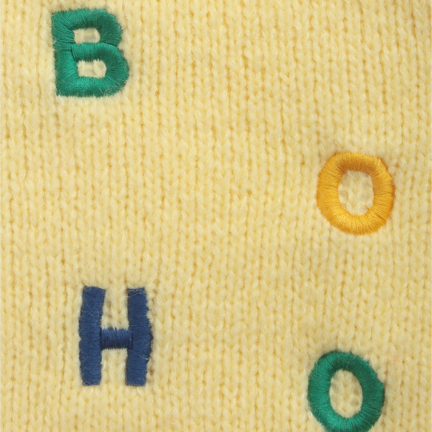 Girls Yellow Embroidered Cardigan