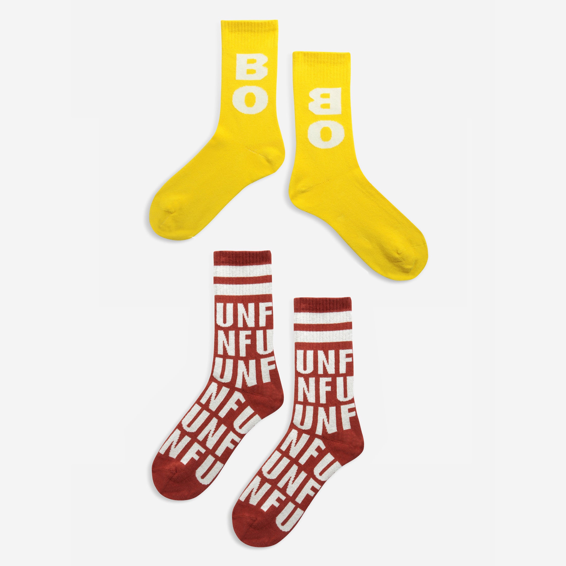 Boys & Girls Multicolor Logo Socks (2 Pack)