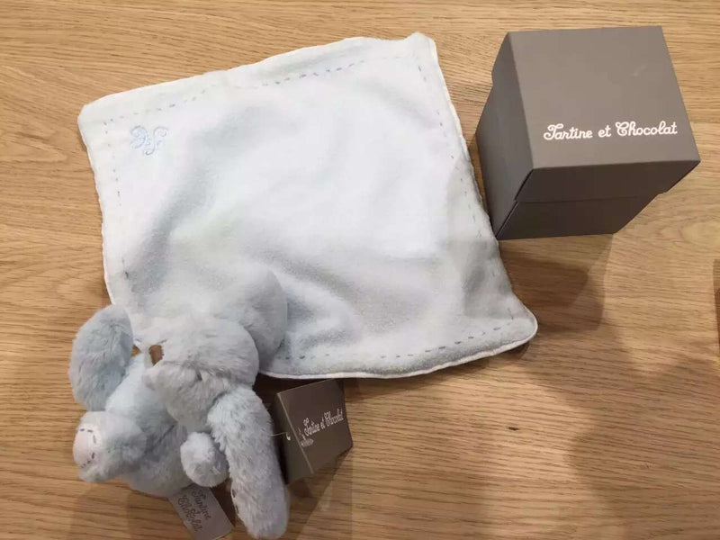 Baby Blue Bunny Trims Bib - CÉMAROSE | Children's Fashion Store