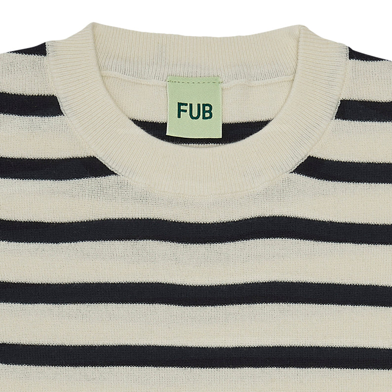 Boys & Girls Dark Navy Stripes Cotton T-Shirt