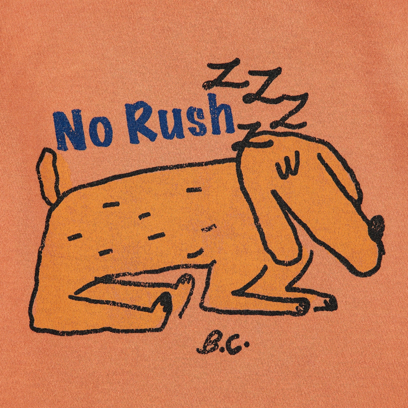 Baby Boys & Girls Orange Printed Cotton T-Shirt