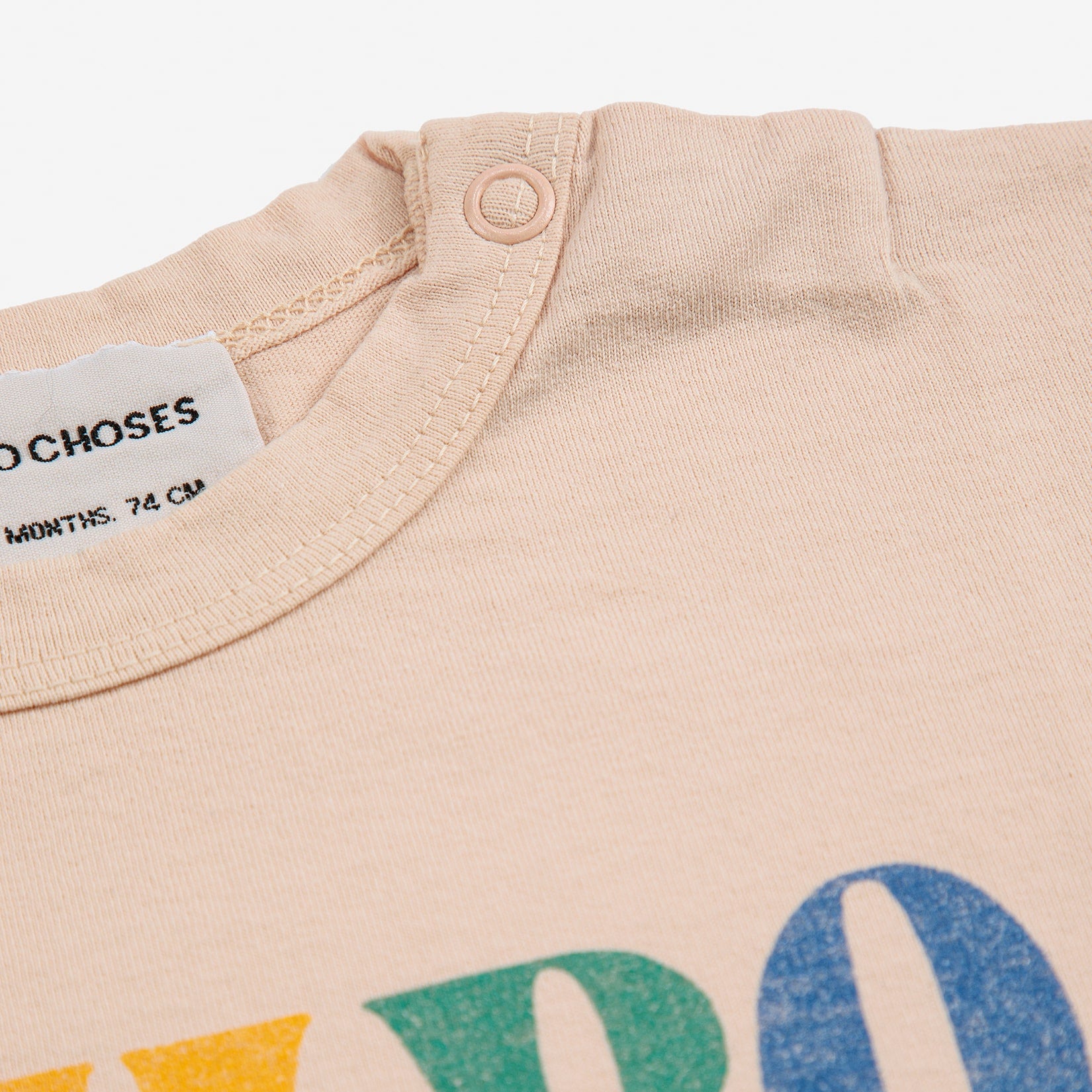 Baby Boys & Girls Light Pink Logo Cotton T-Shirt