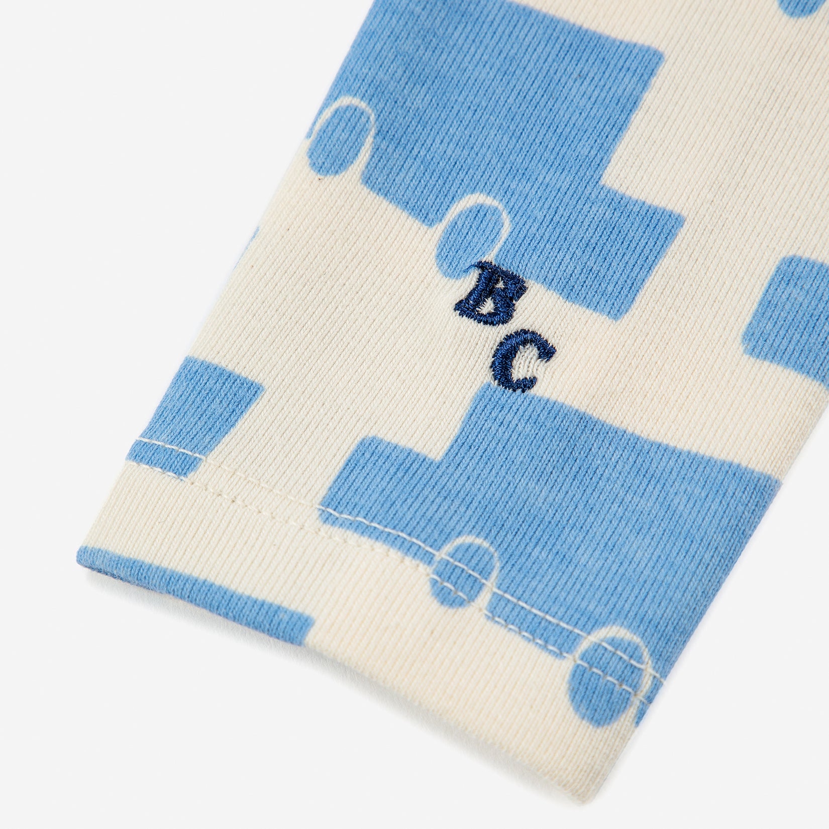 Baby Boys & Girls Blue Printed Cotton Babysuit