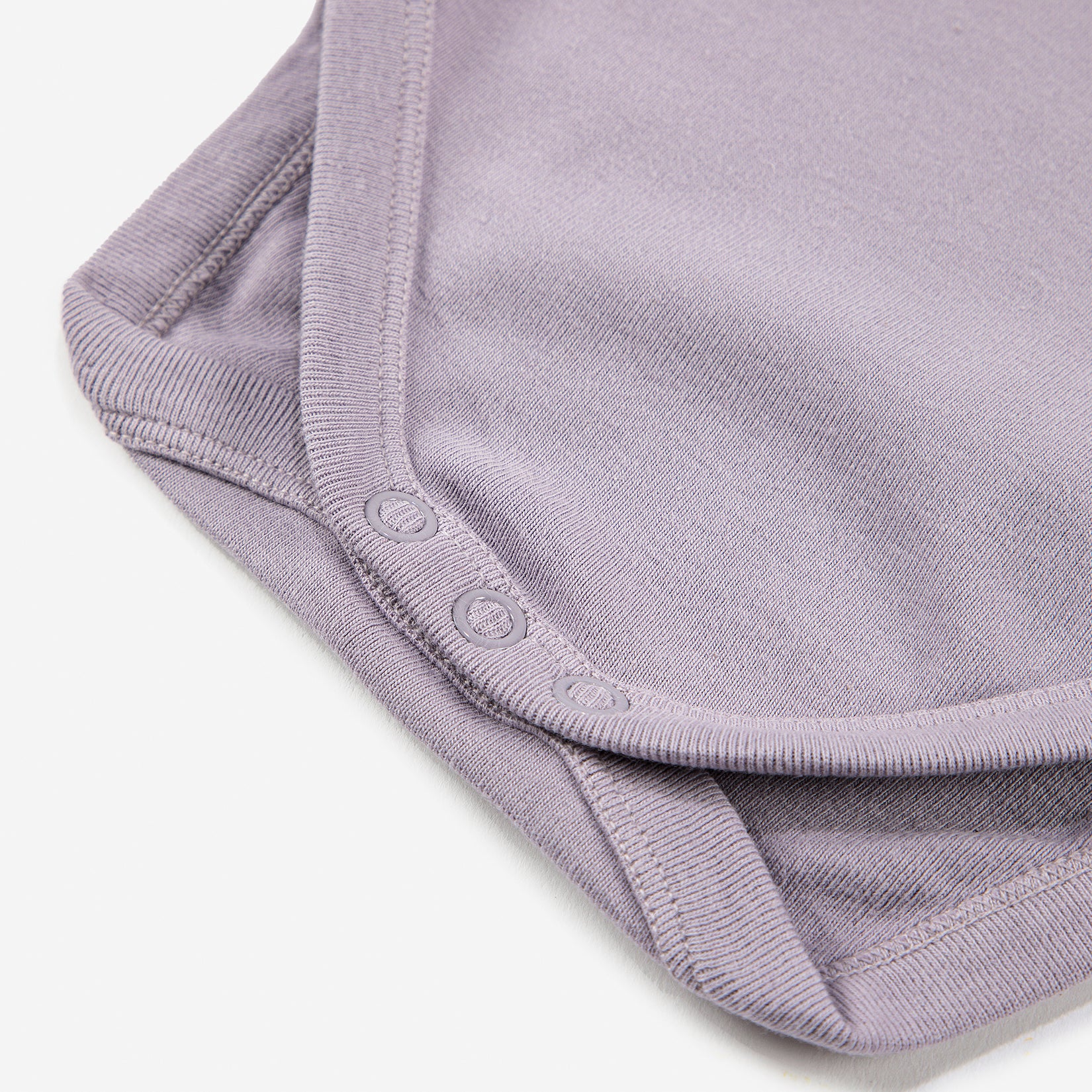 Baby Boys & Girls Lavender Printed Cotton Babysuit