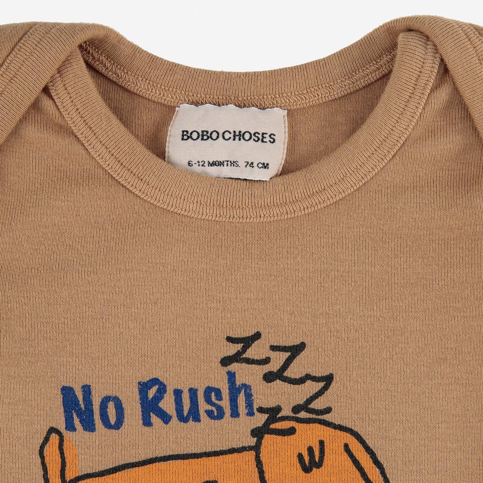 Baby Boys & Girls Brown Printed Cotton Babysuit