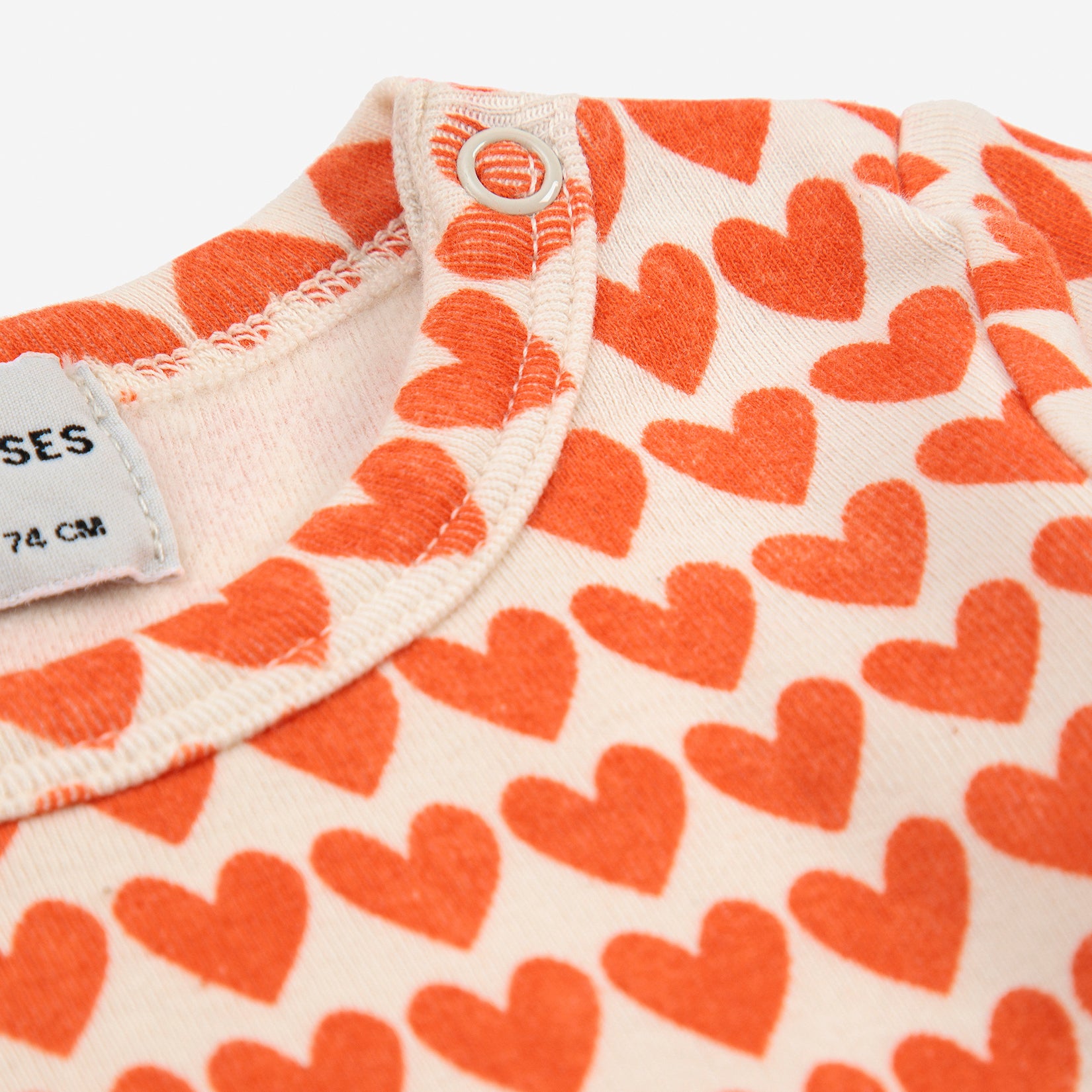 Baby Boys & Girls Red Heart Cotton Babysuit