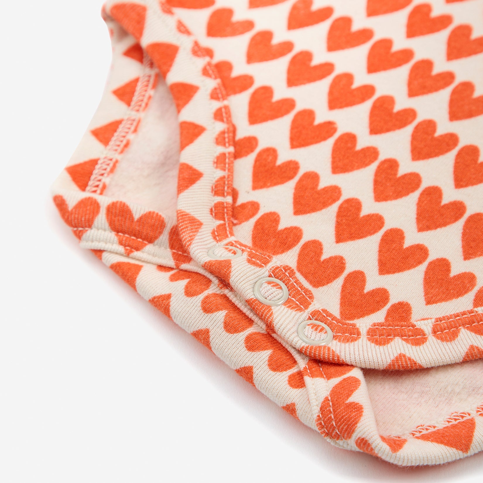 Baby Boys & Girls Red Heart Cotton Babysuit