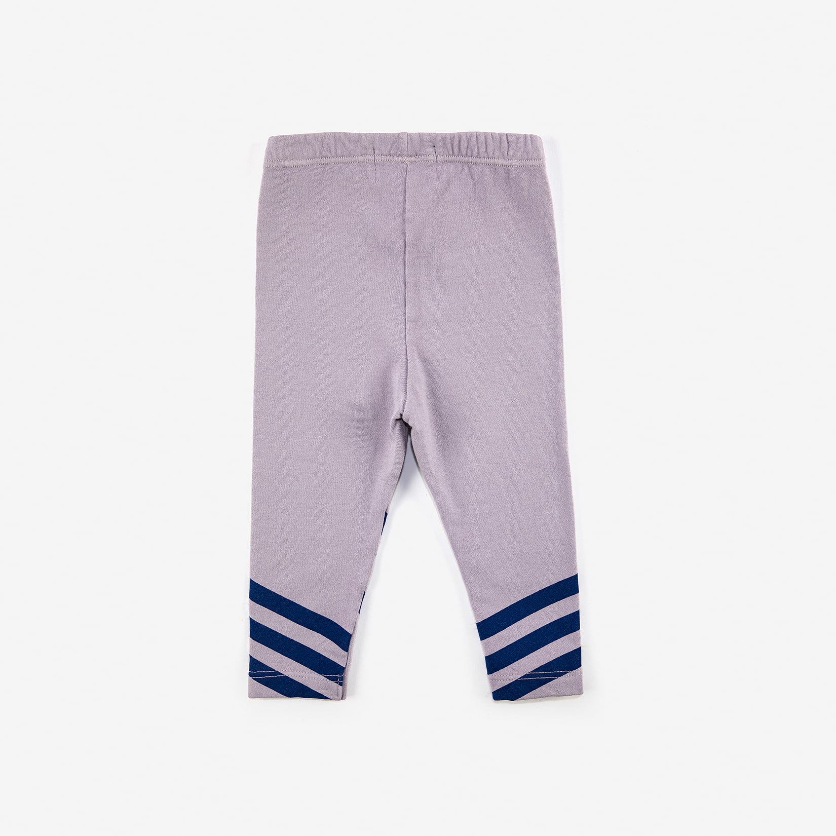 Baby Boys & Girls Lavender Stripes Cotton Leggings