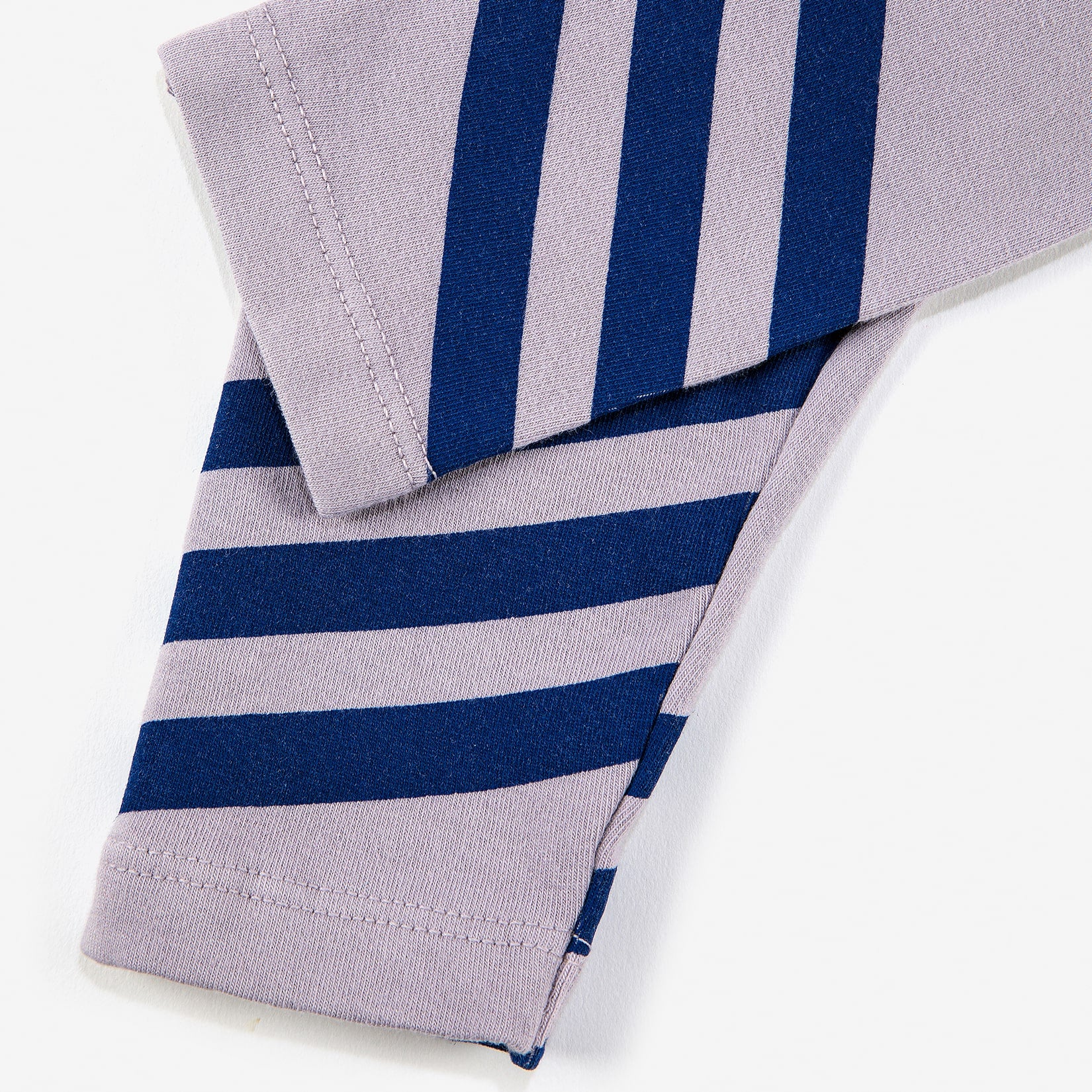 Baby Boys & Girls Lavender Stripes Cotton Leggings