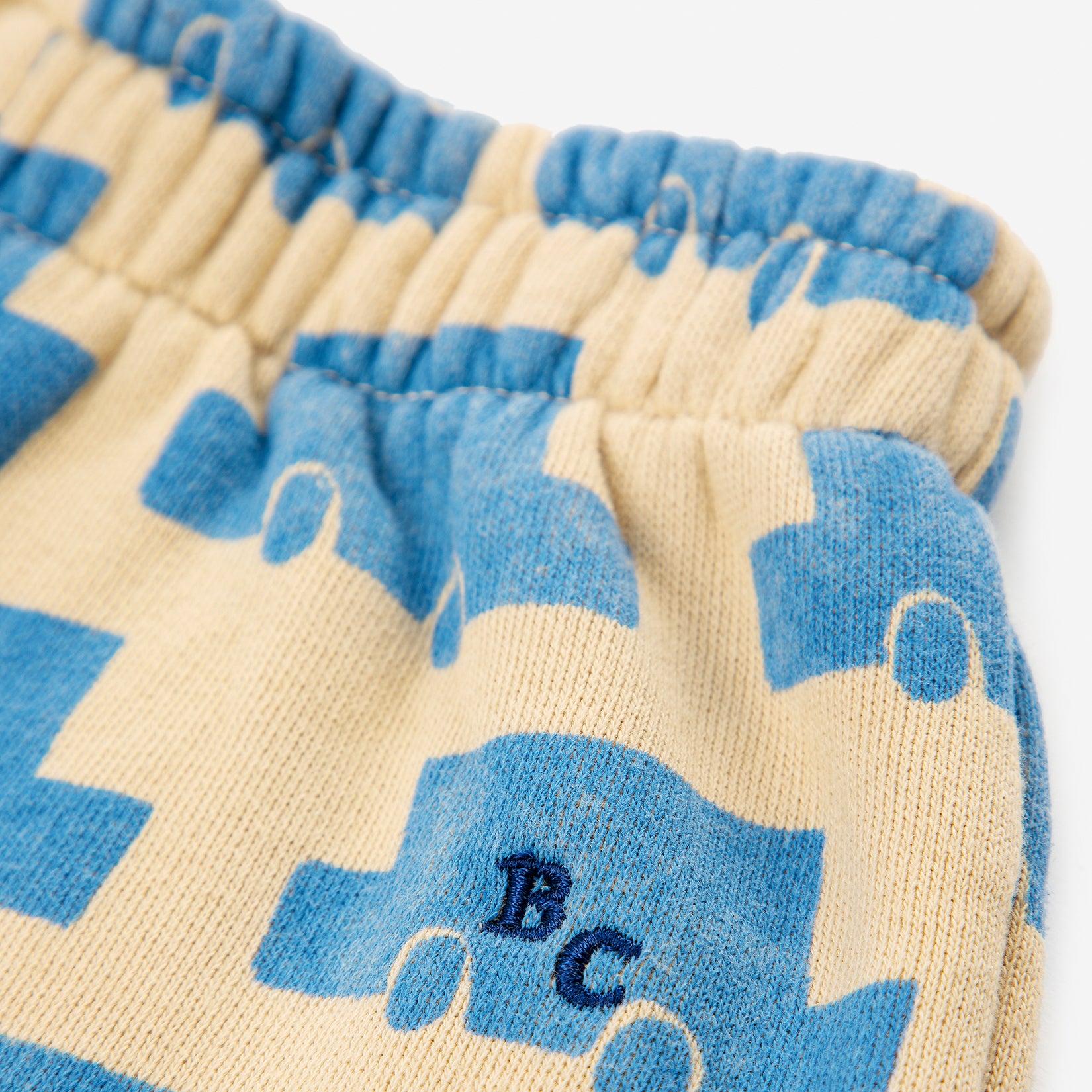 Baby Boys & Girls Beige Printed Cotton Trousers