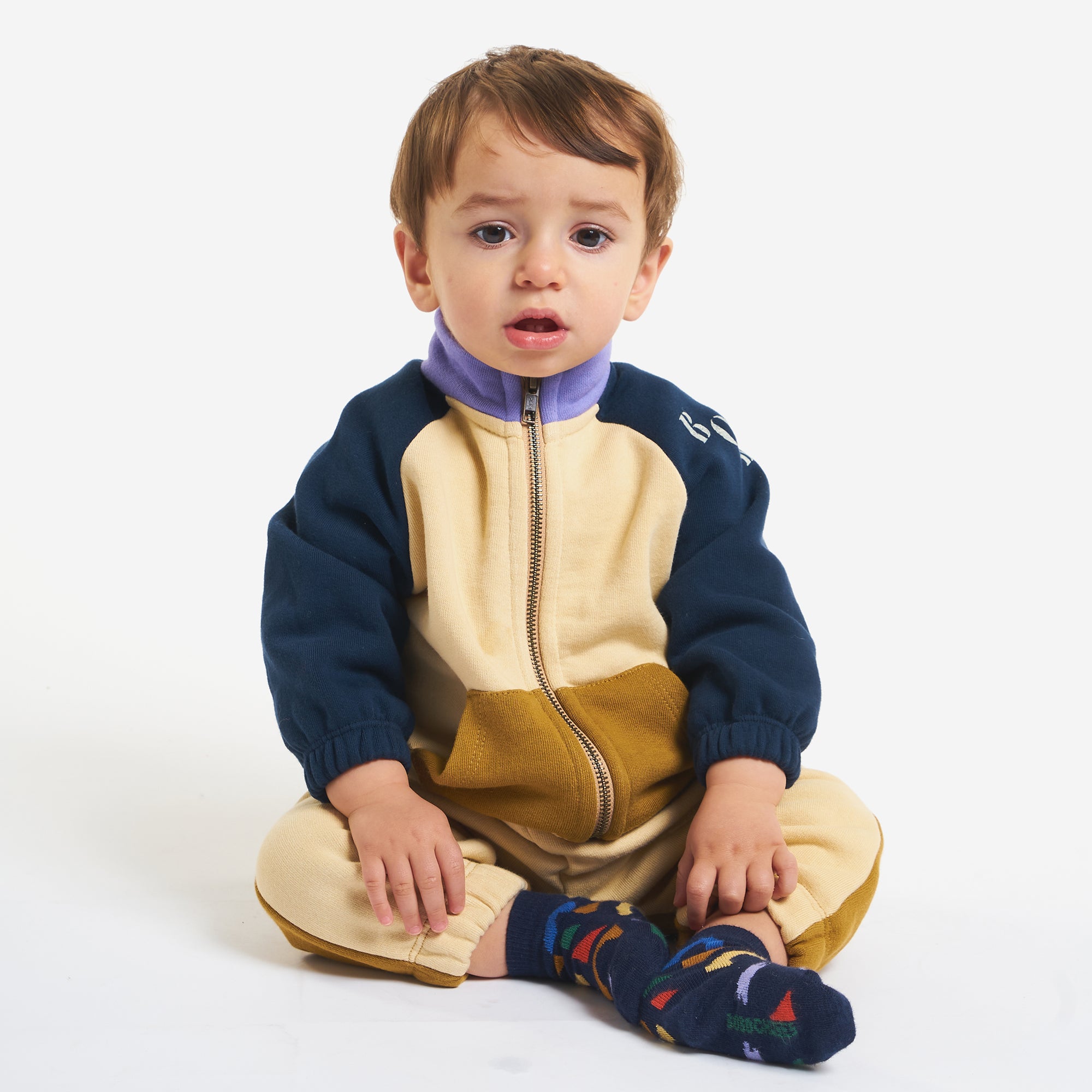 Baby Boys & Girls Brown Logo Cotton Trousers