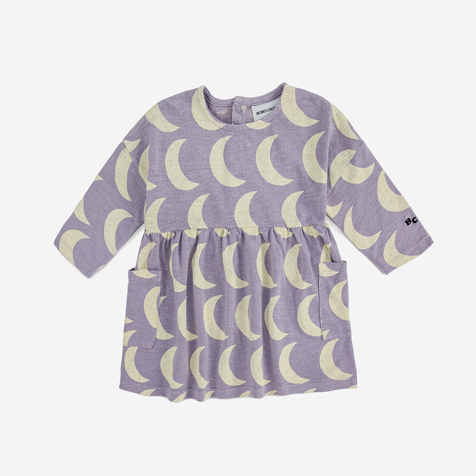 Baby Girls Lavender Moon Printed Cotton Dress