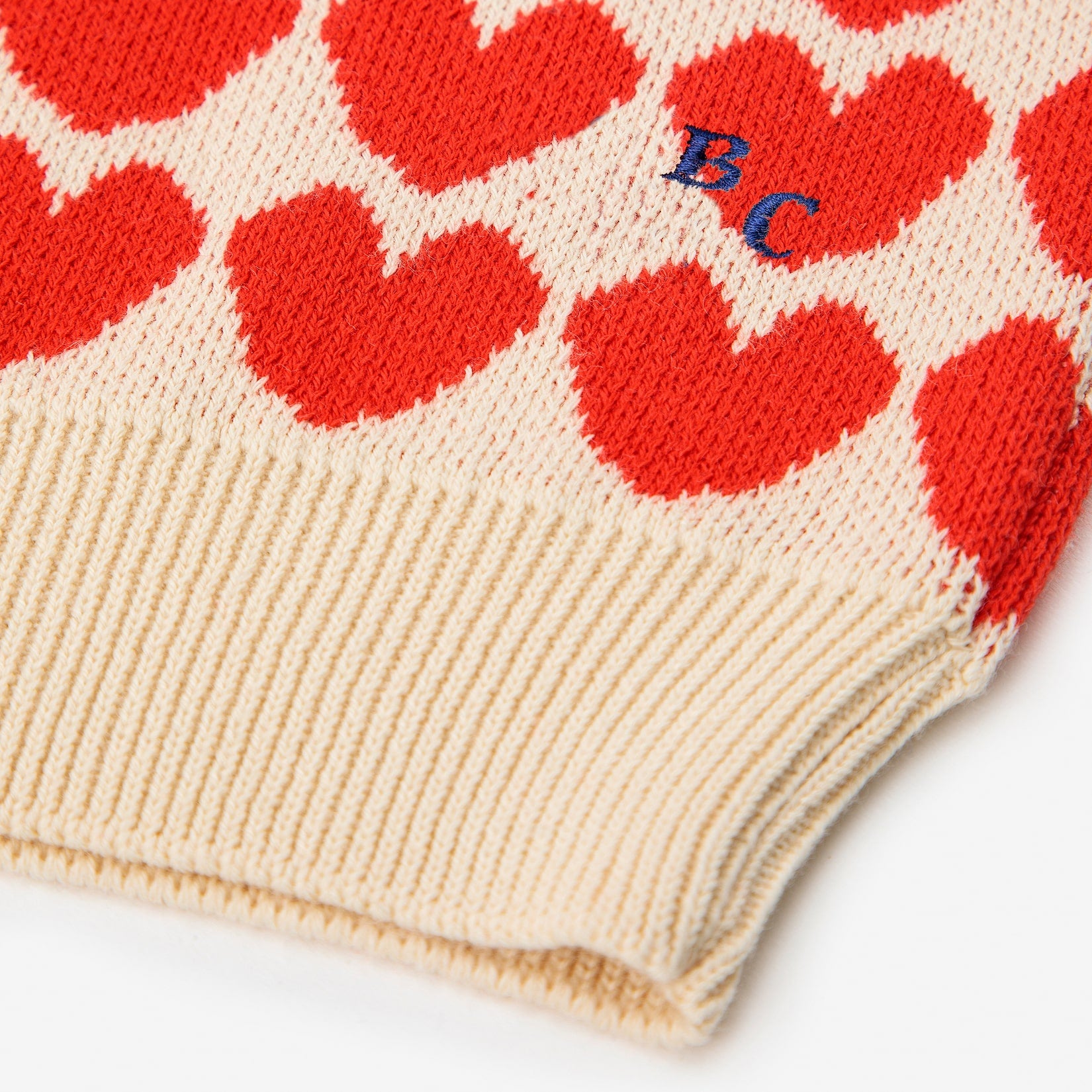 Baby Girls Beige Heart Sweater