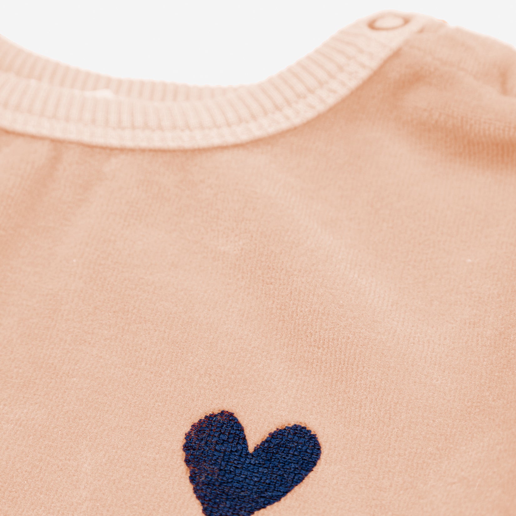 Baby Boys & Girls Light Pink Logo Velvet Sweatshirt