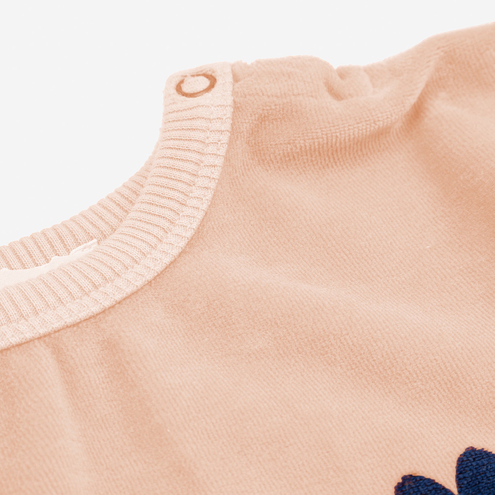 Baby Boys & Girls Light Pink Logo Velvet Sweatshirt