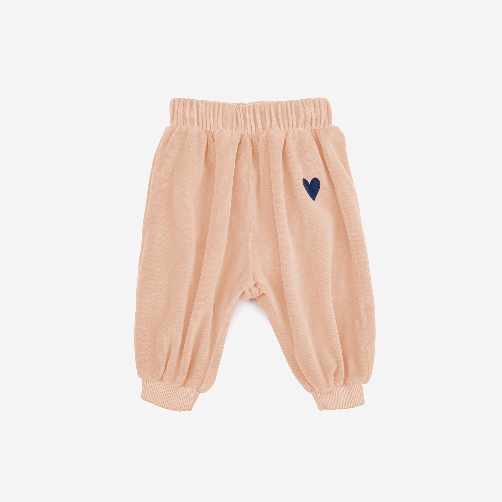 Baby Boys & Girls Light Pink Velvet Trousers