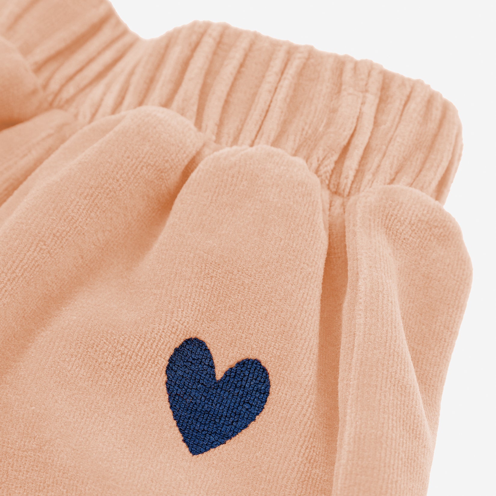 Baby Boys & Girls Light Pink Velvet Trousers