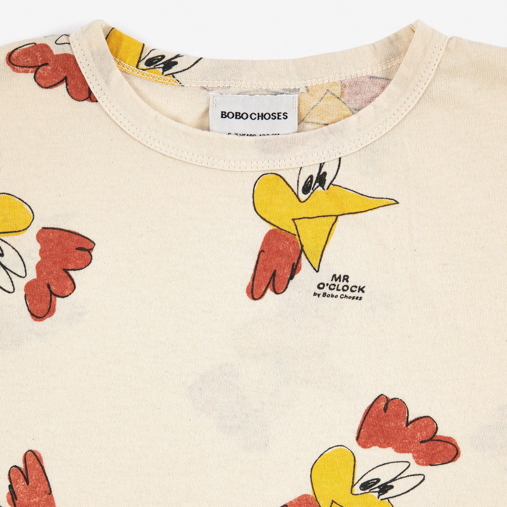 Boys & Girls Beige Printed Cotton T-Shirt