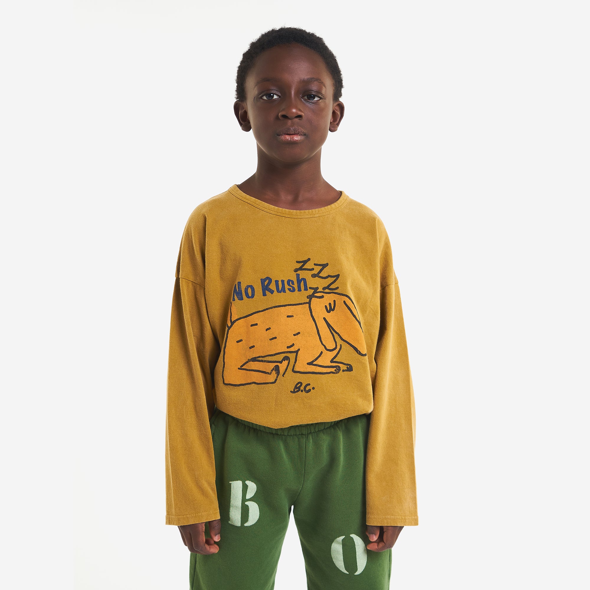 Boys & Girls Yellow Printed Cotton T-Shirt