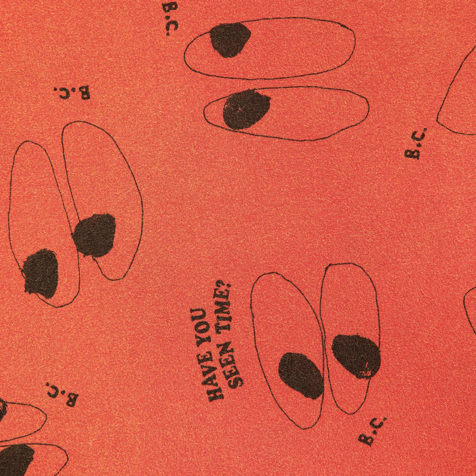 Boys & Girls Orange Printed Cotton T-Shirt