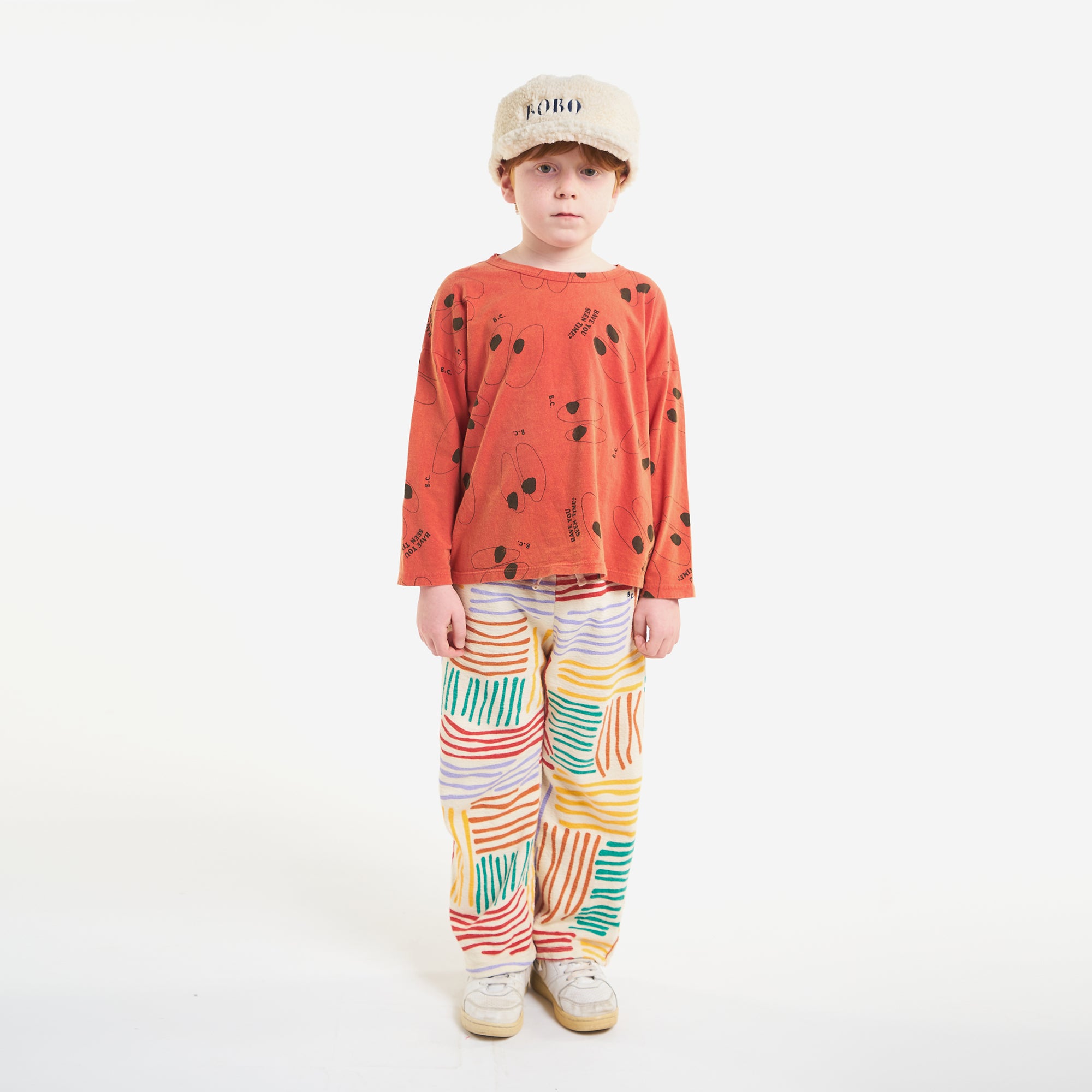Boys & Girls Orange Printed Cotton T-Shirt