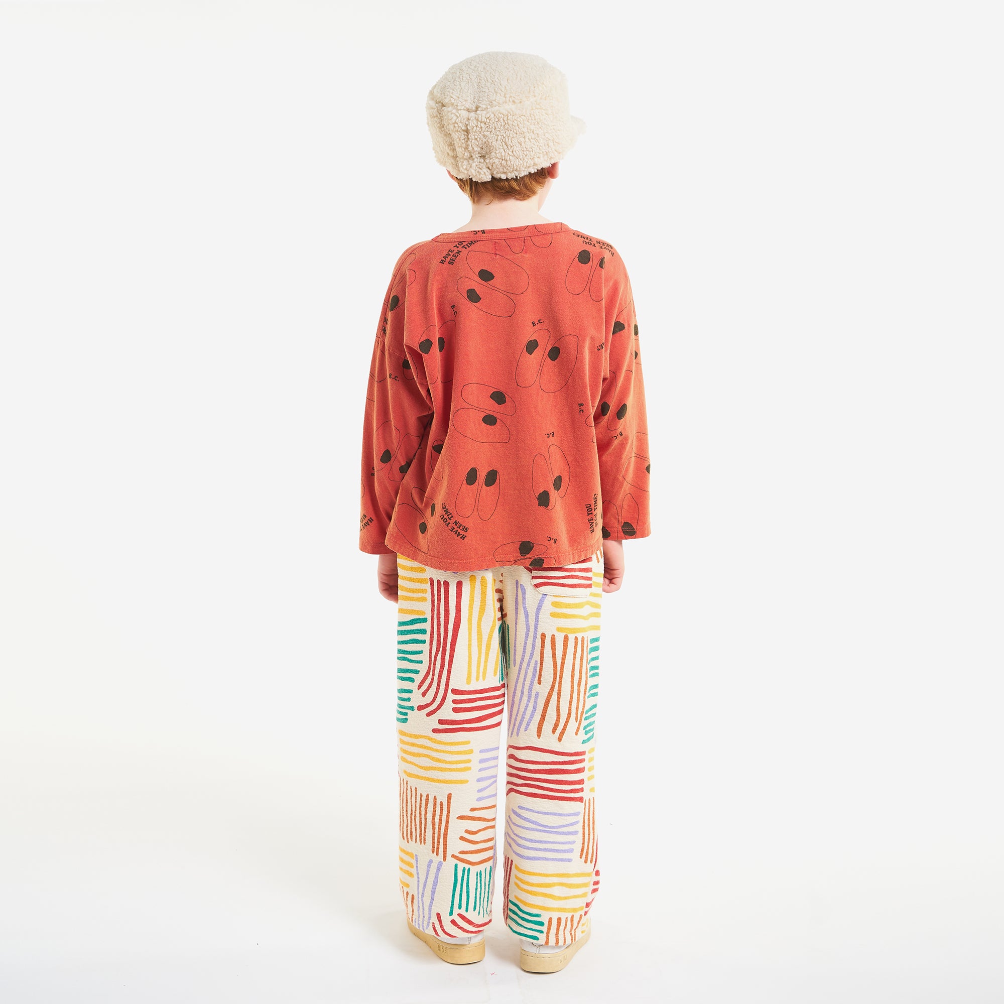 Boys & Girls Orange Printed Cotton T-Shirt