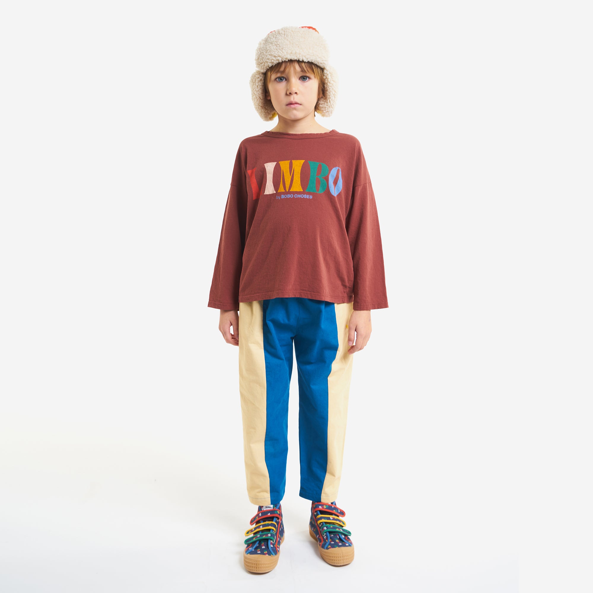 Boys & Girls Dark Red Logo Cotton T-Shirt