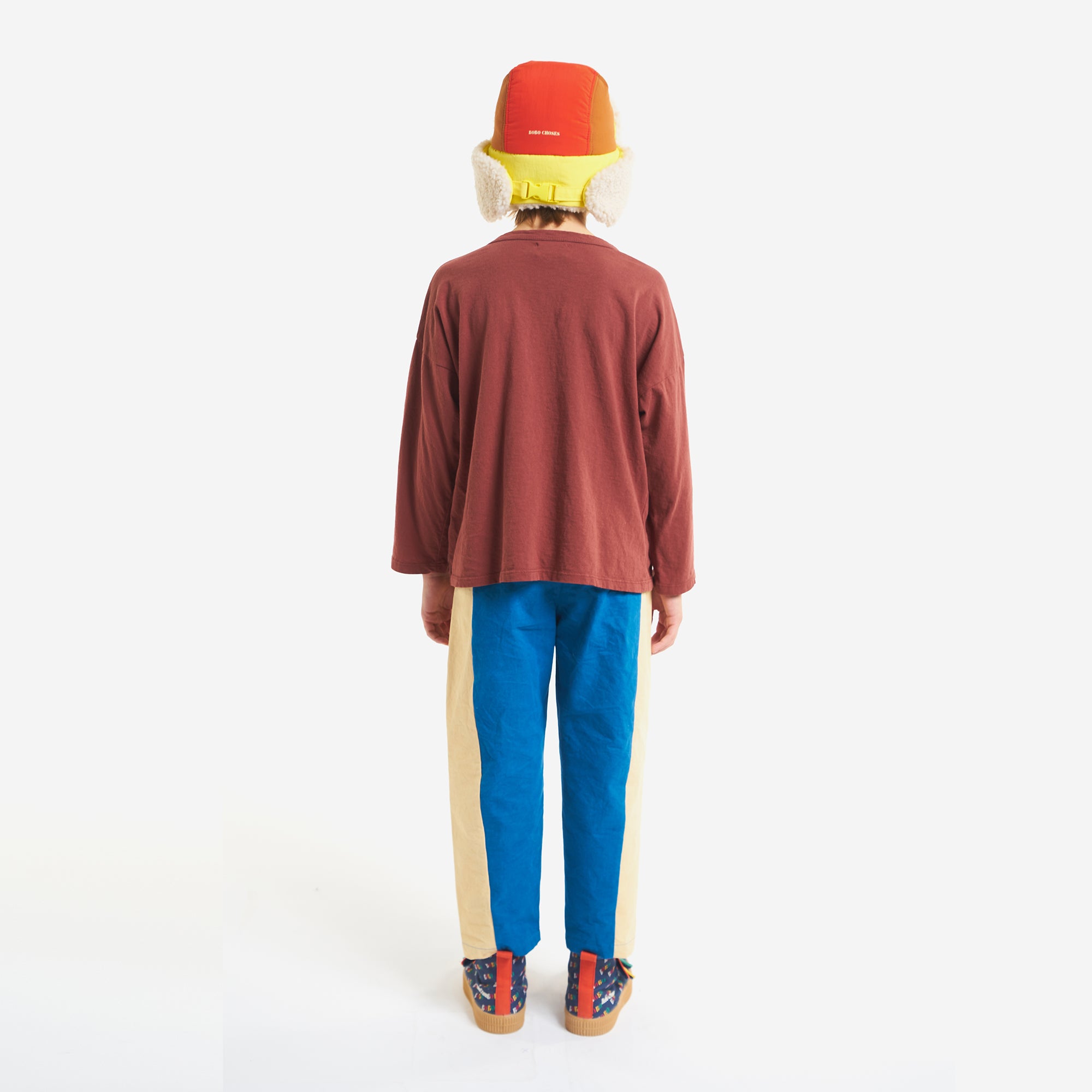 Boys & Girls Dark Red Logo Cotton T-Shirt