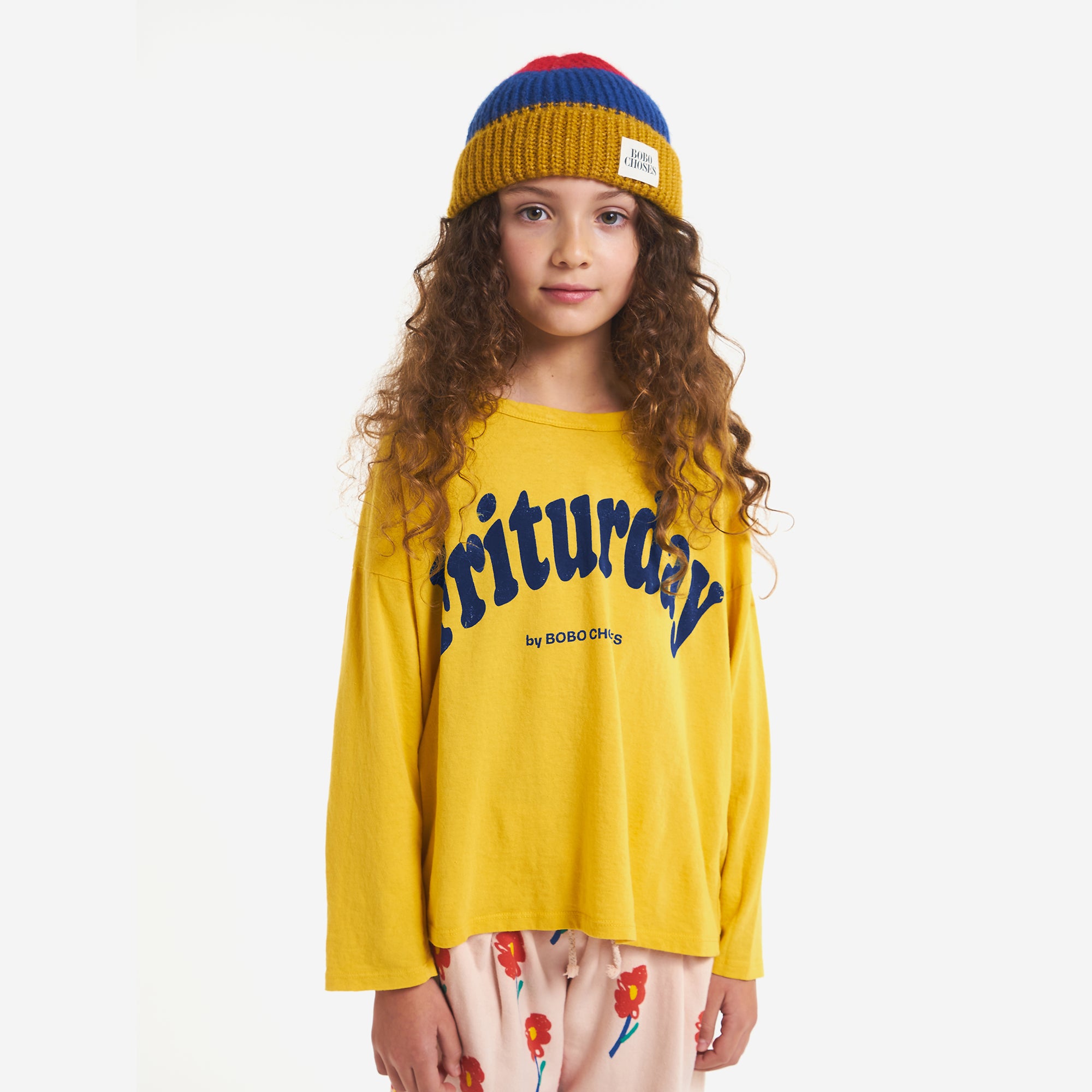 Boys & Girls Yellow Logo Cotton T-Shirt