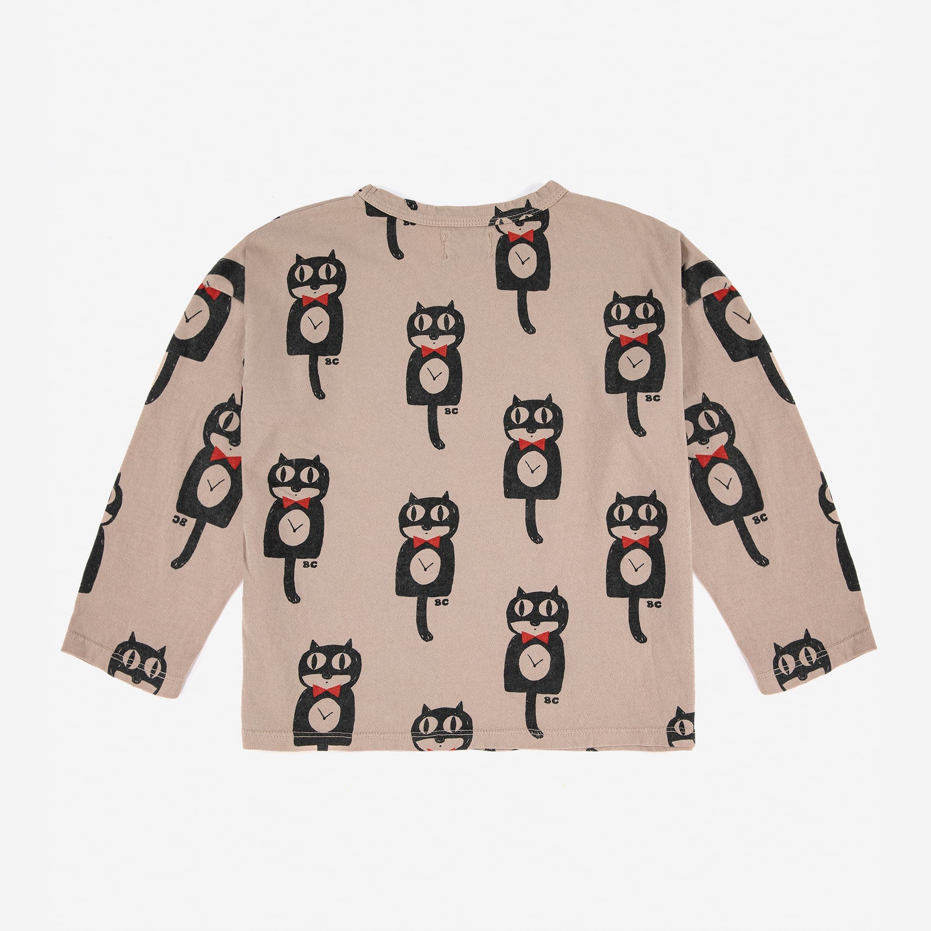 Boys Light Brown Printed Cotton T-Shirt