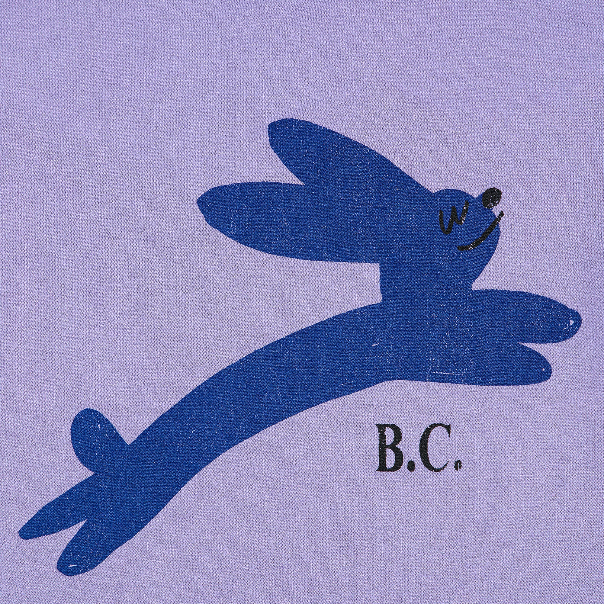 Girls Purple Printed Cotton T-Shirt