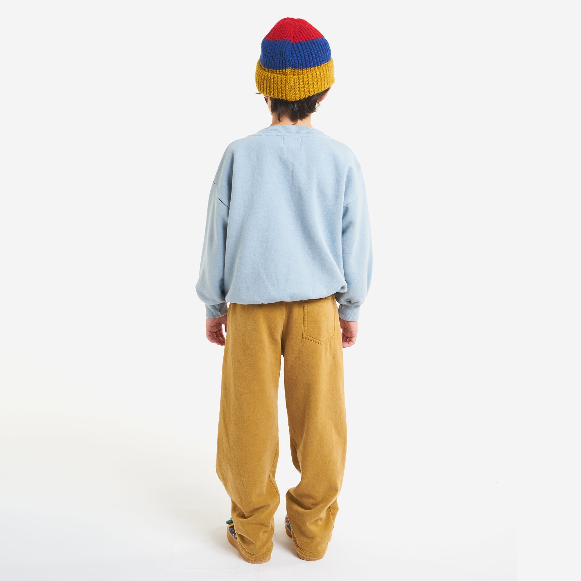 Boys & Girls Light Blue Printed Cotton Sweatshirt