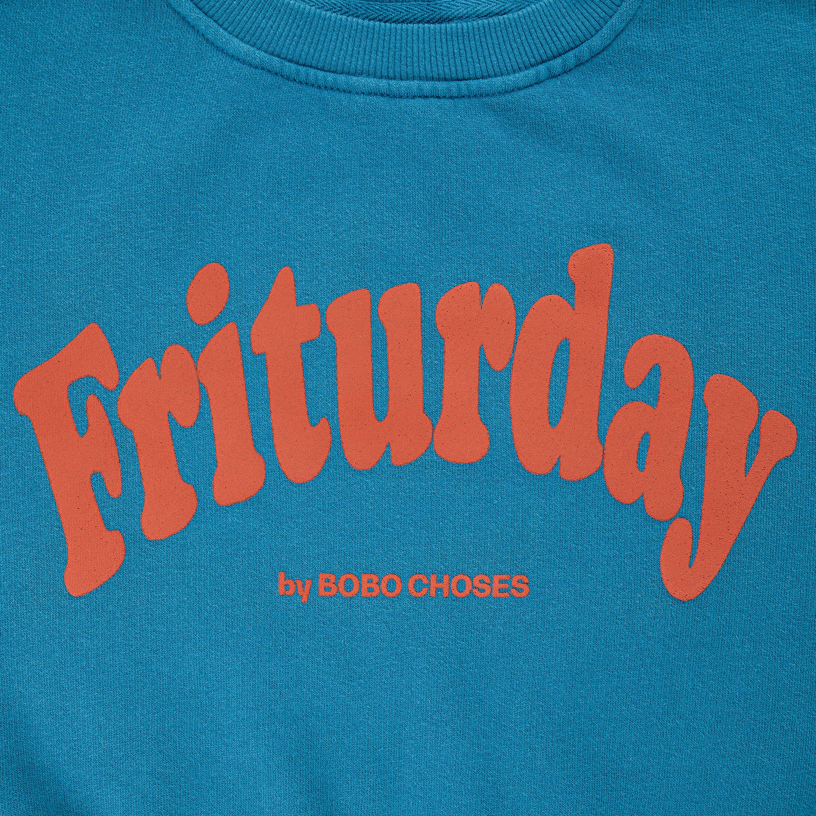 Boys & Girls Blue Logo Cotton Sweatshirt