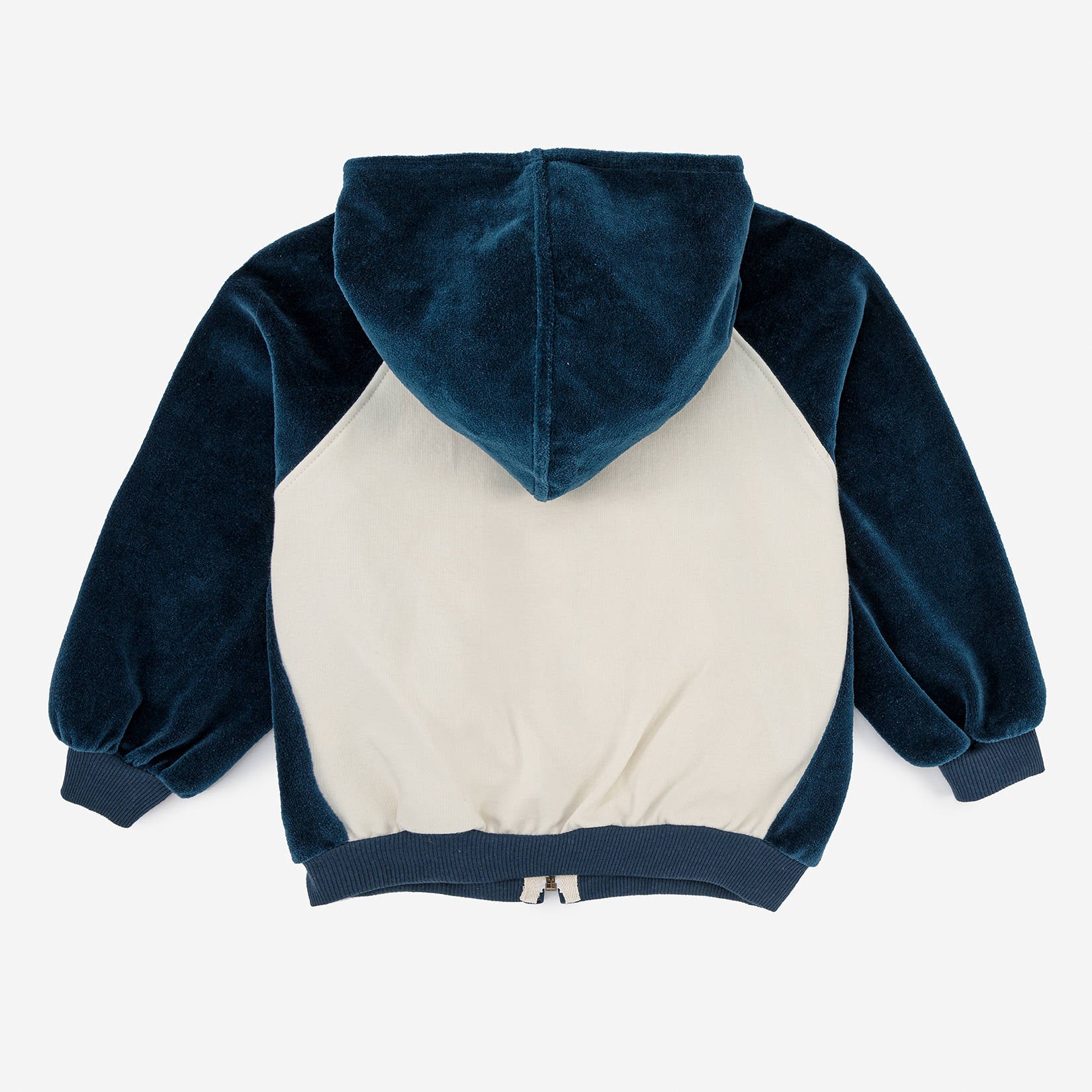 Boys & Girls Beige Logo Zip-Up Sweatshirt