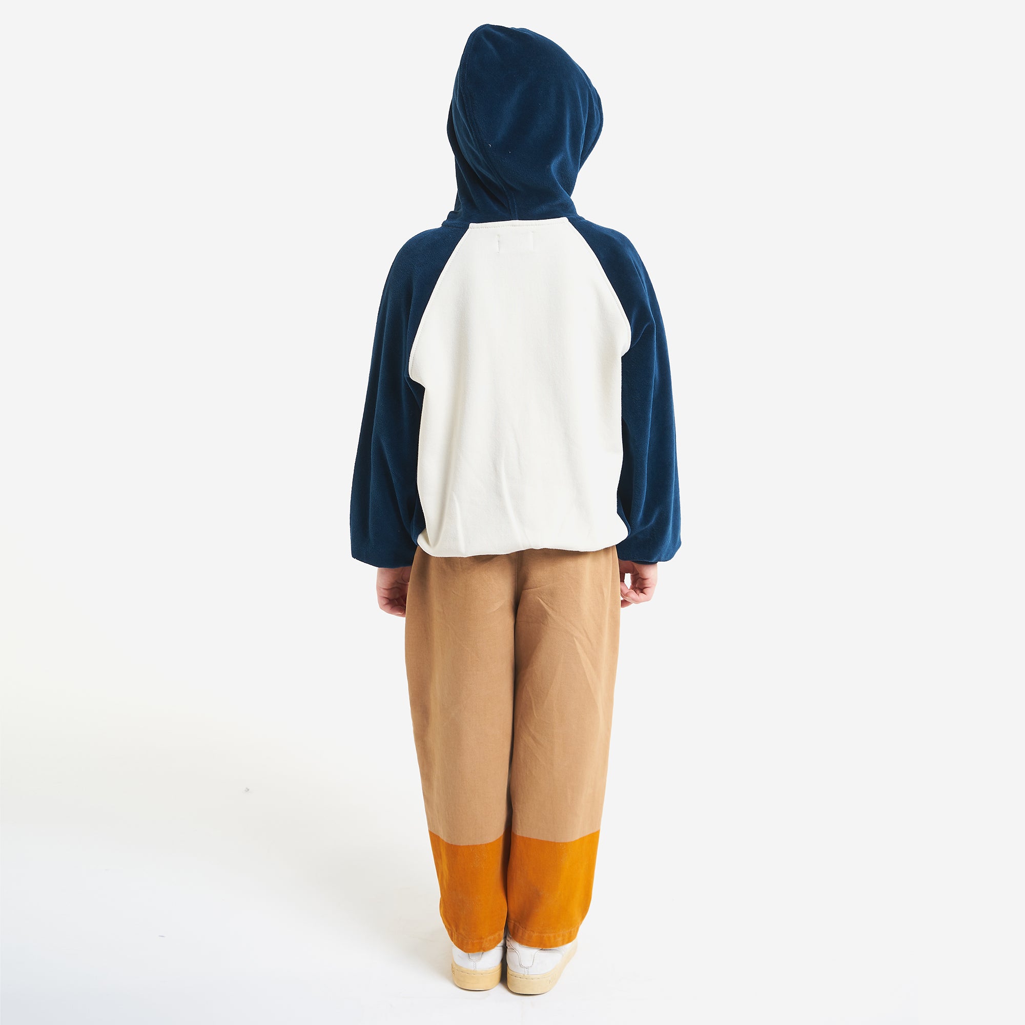 Boys & Girls Beige Logo Zip-Up Sweatshirt