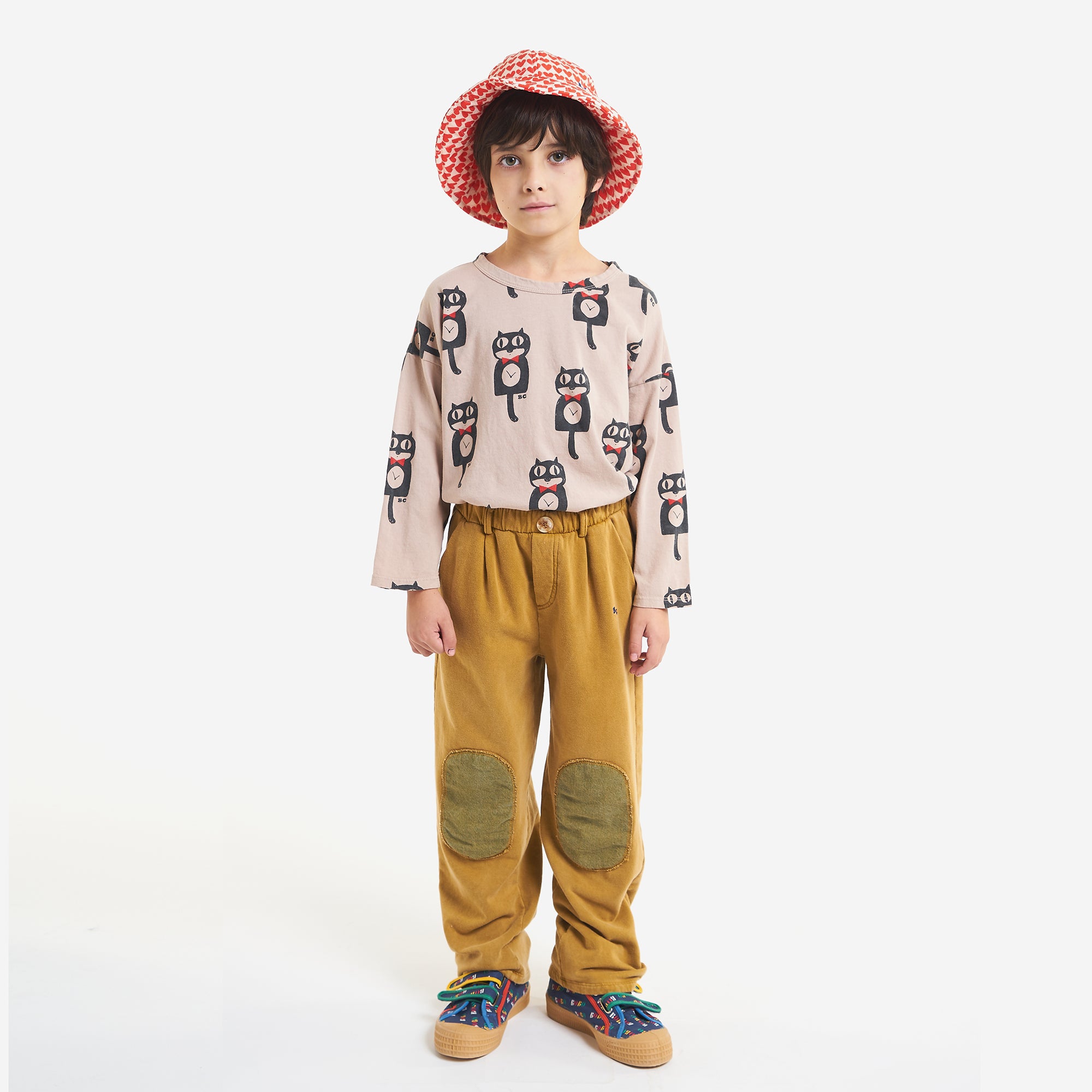 Boys & Girls Yellow Patches Trousers