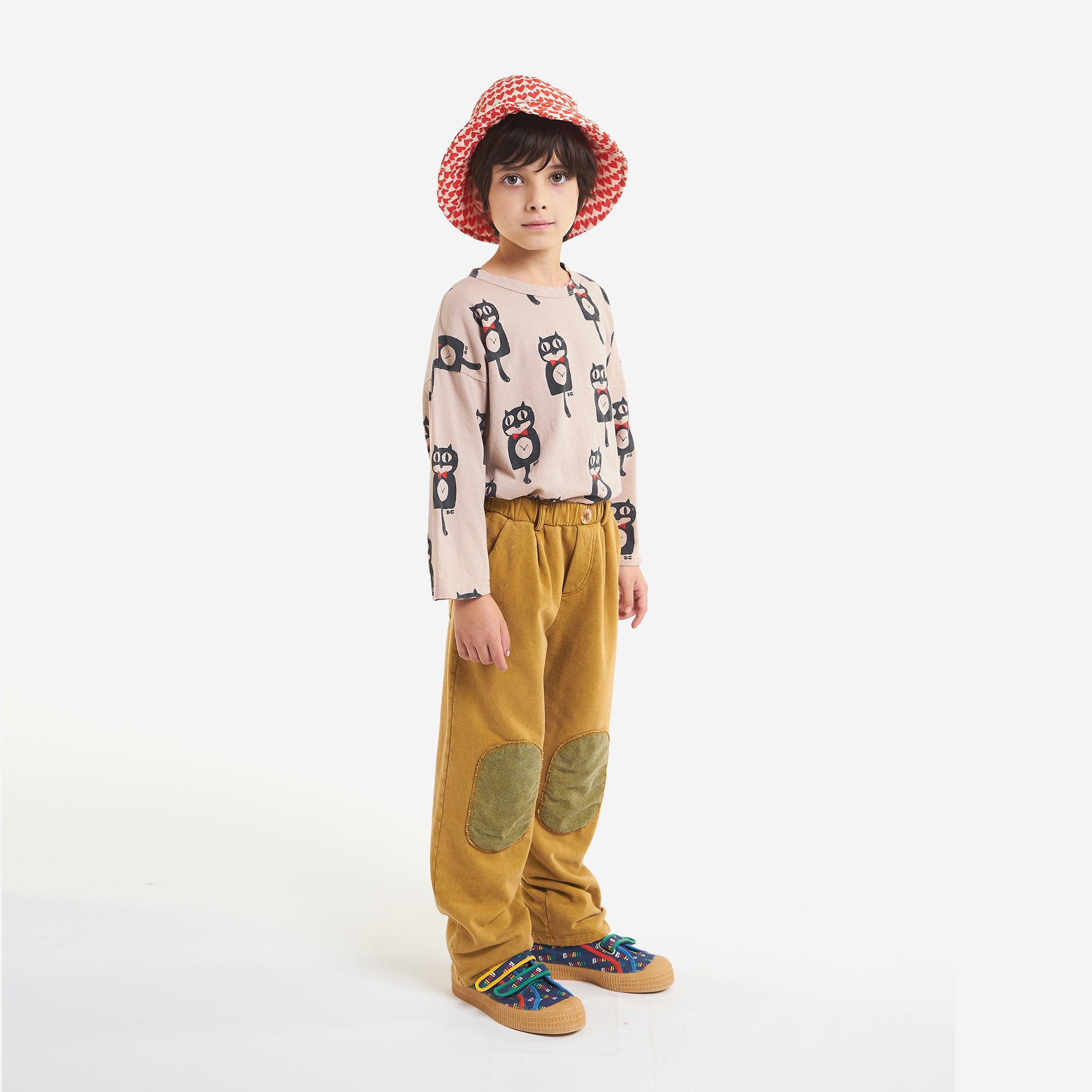 Boys & Girls Yellow Patches Trousers