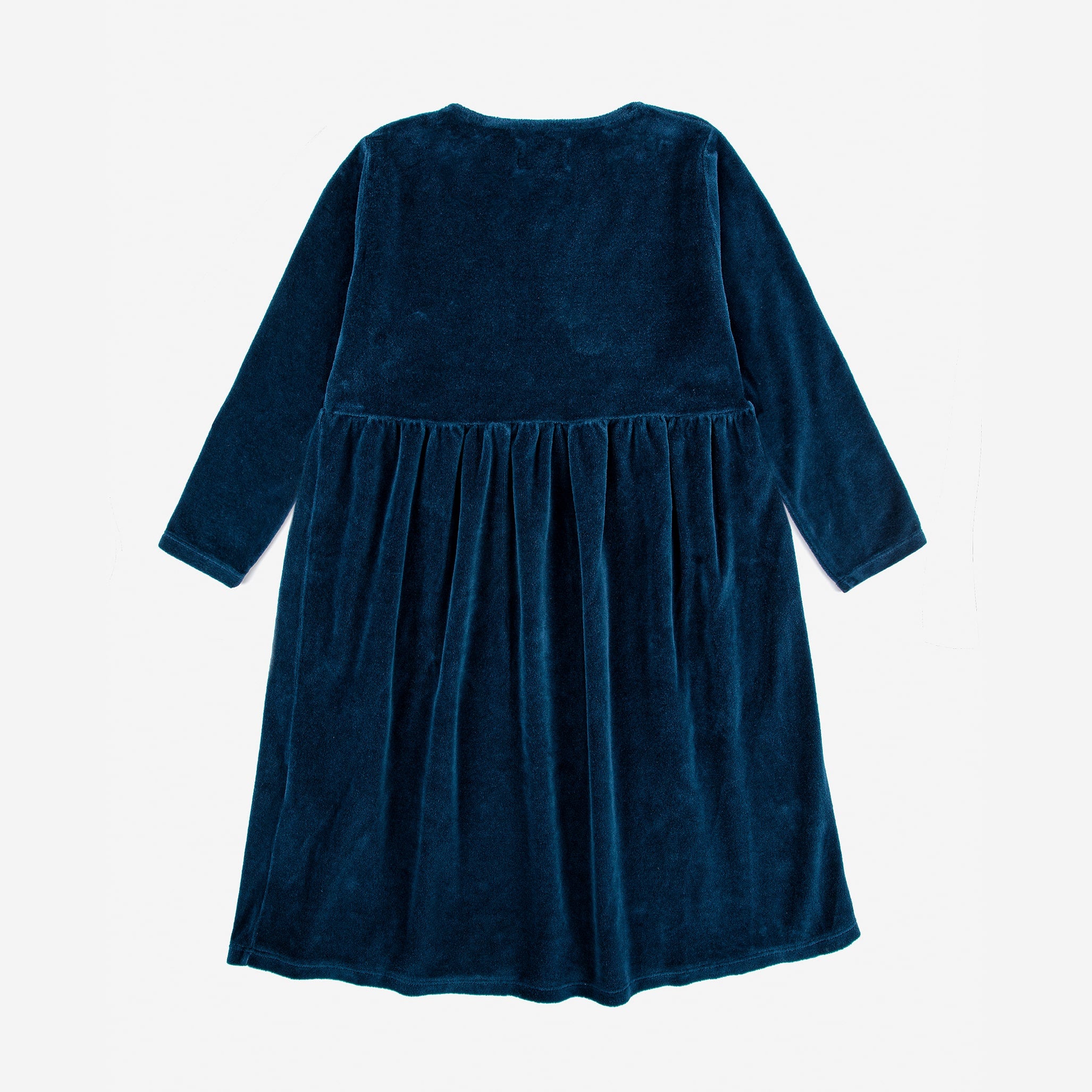 Girls Blue Velvet Dress