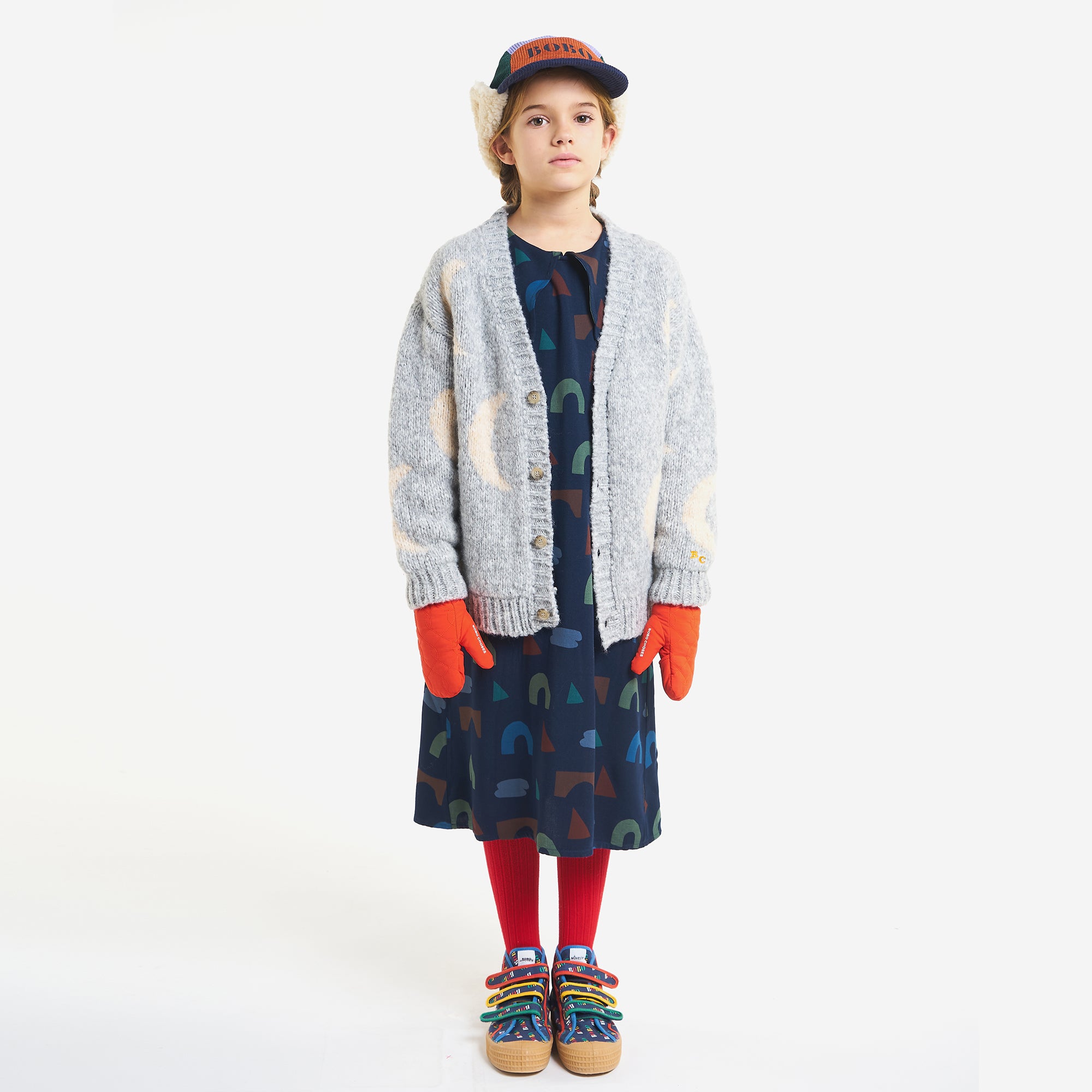 Boys & Girls Grey Moon Cardigan