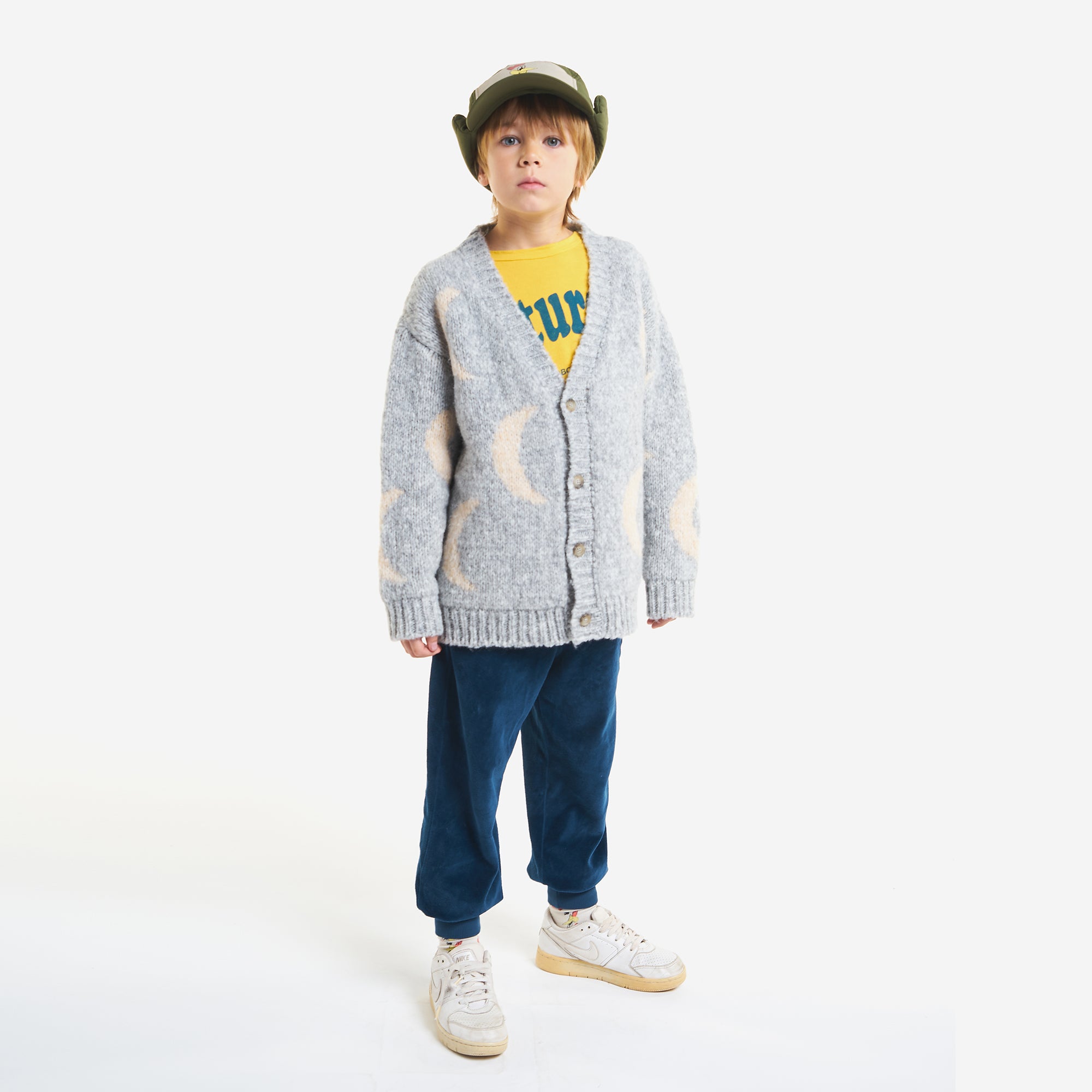 Boys & Girls Grey Moon Cardigan