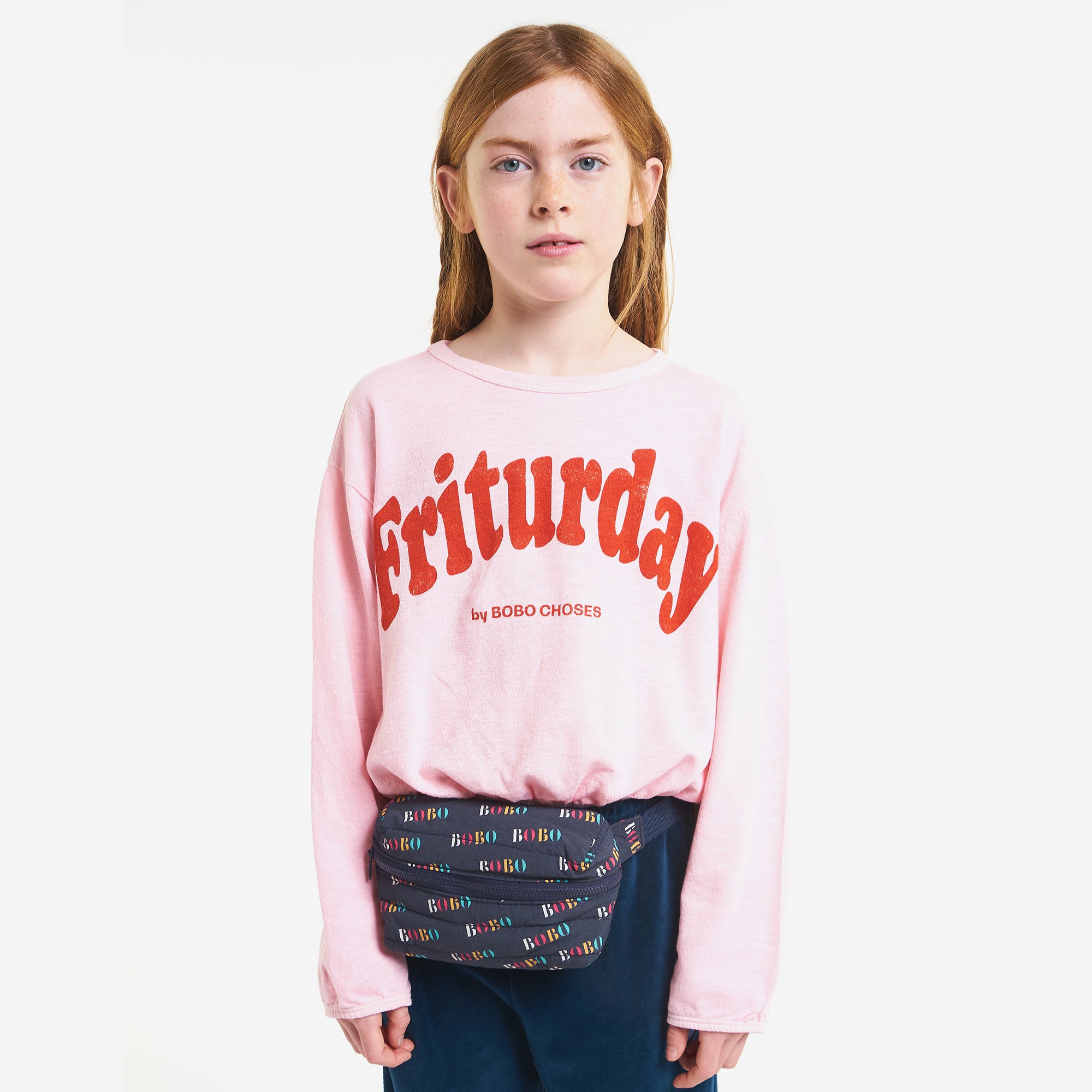Boys & Girls Navy Logo Belt Bag