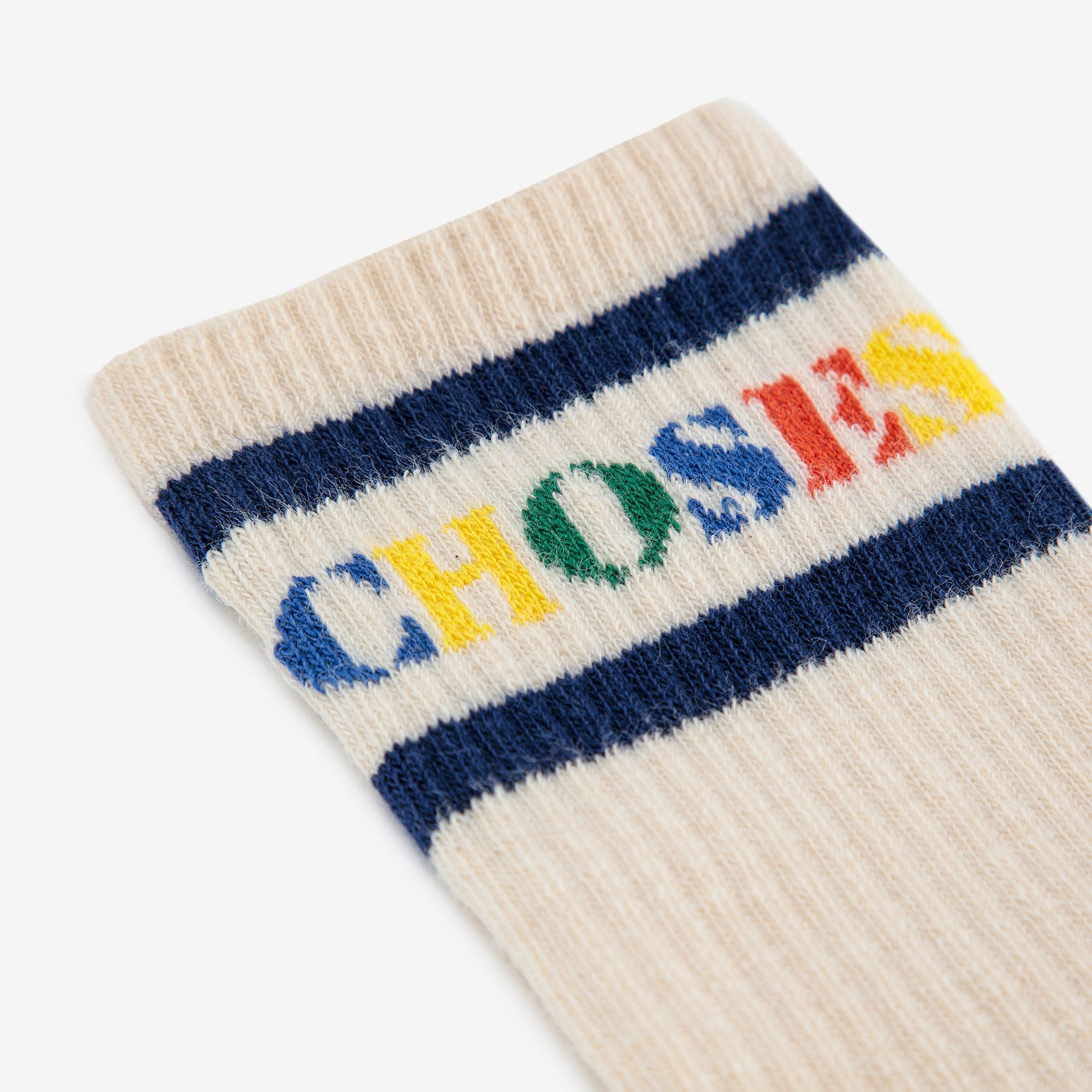 Boys & Girls White Logo Cotton Socks