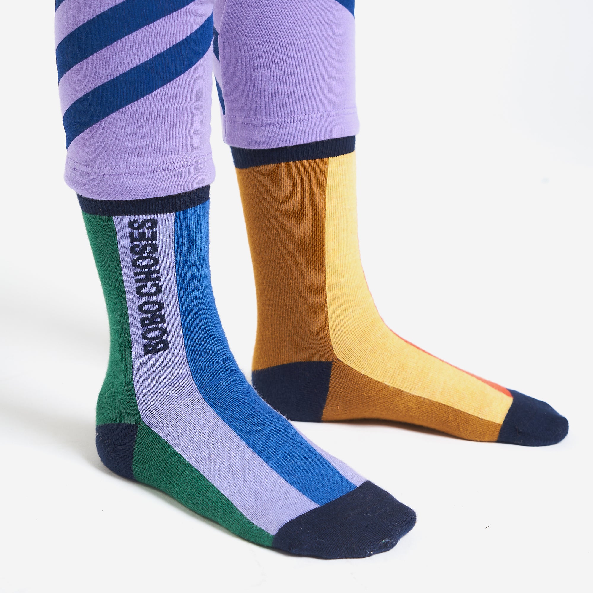 Boys & Girls Multicolor Logo Cotton Socks