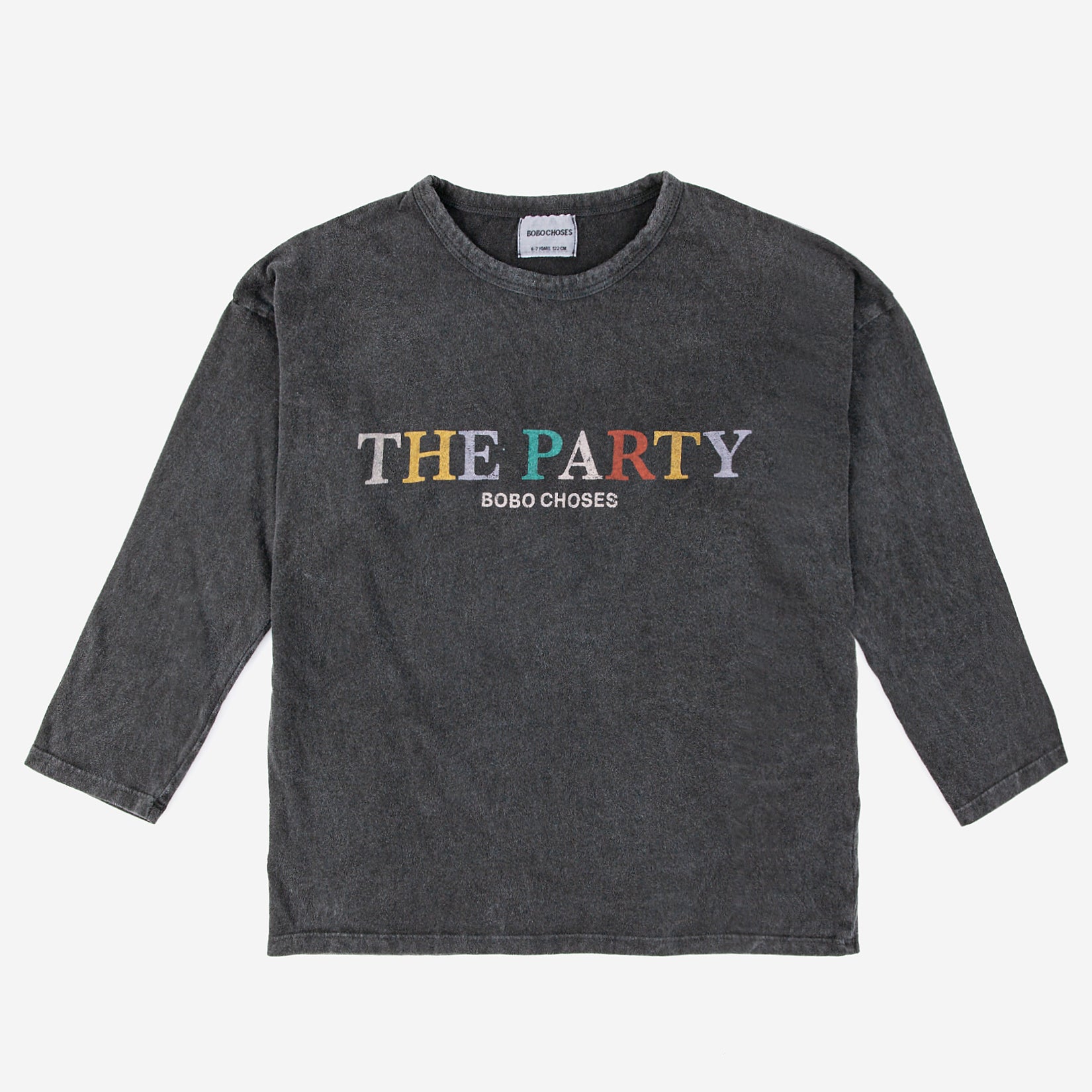 Boys & Girls Grey Logo Cotton T-Shirt