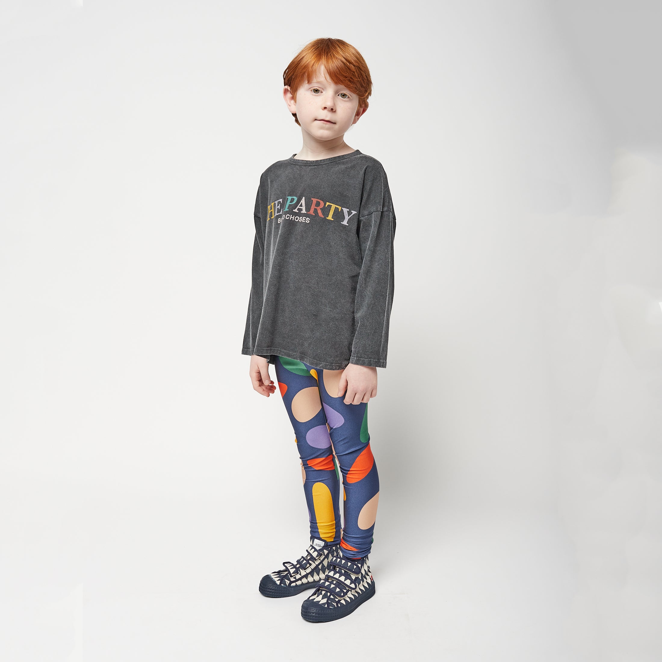 Boys & Girls Grey Logo Cotton T-Shirt