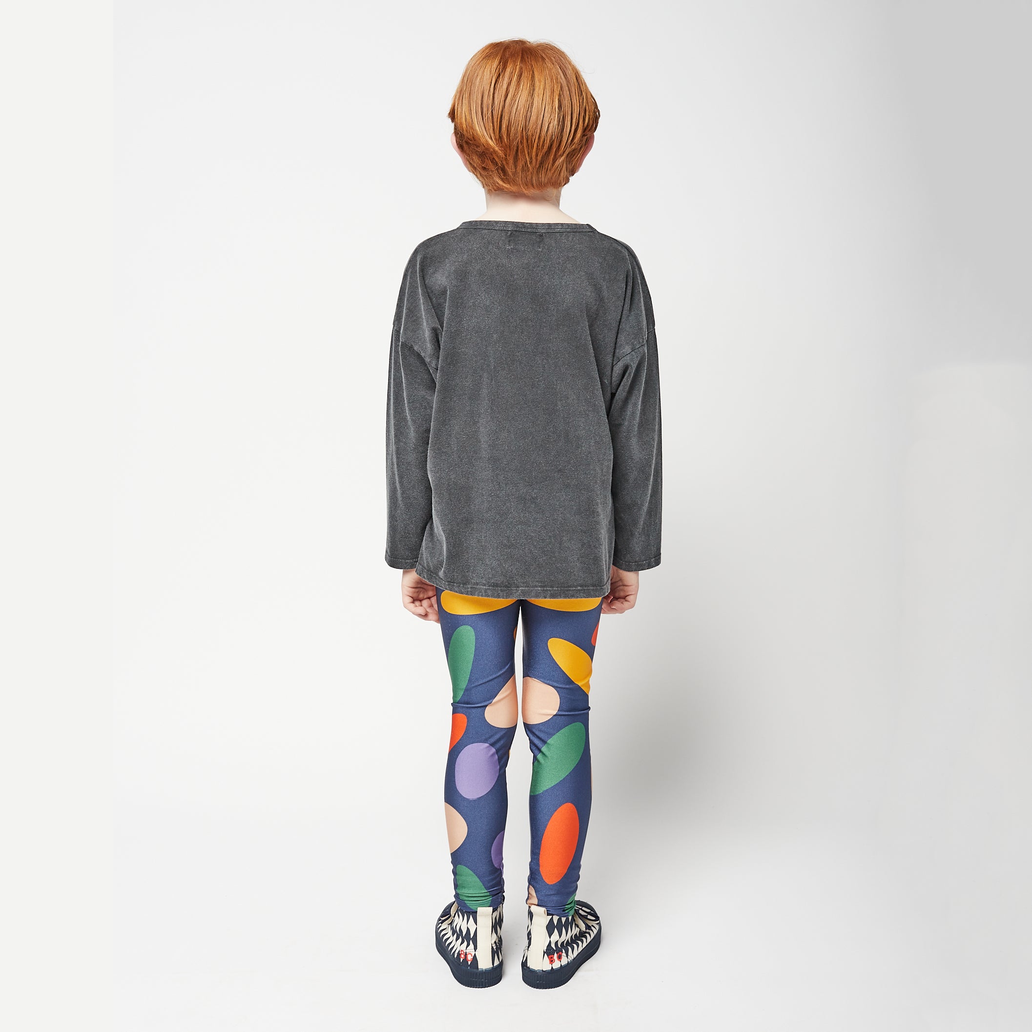 Boys & Girls Grey Logo Cotton T-Shirt