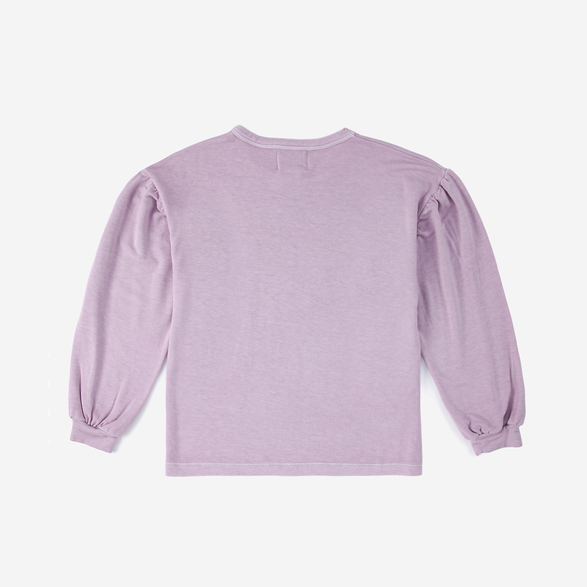 Girls Purple Printed Cotton T-Shirt