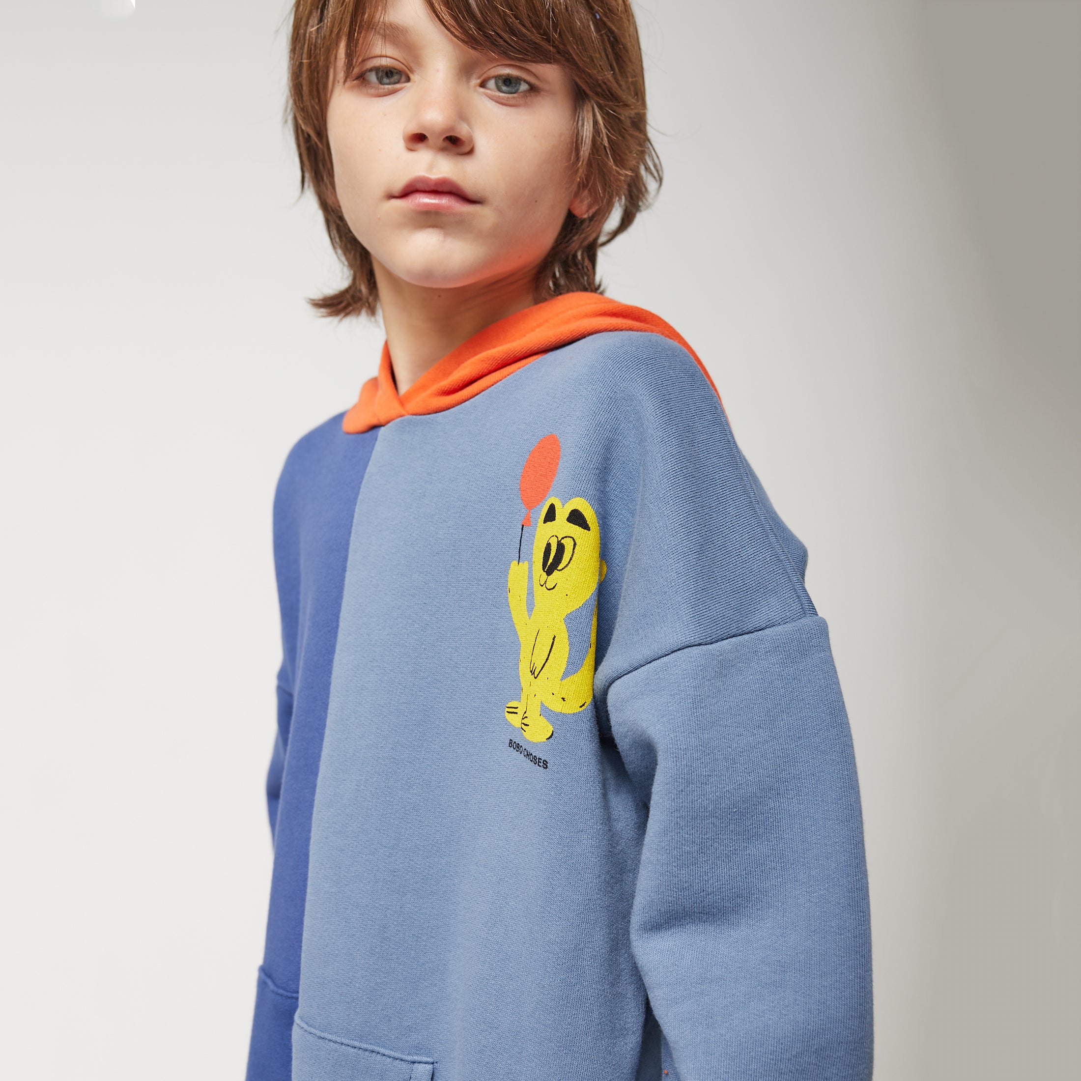 Boys & Girls Blue Hooded Sweatshirt