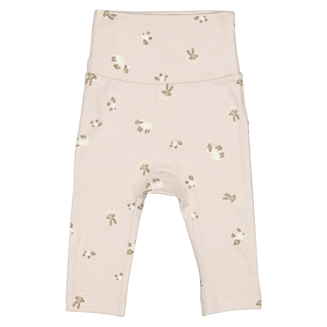 Baby Boys & Girls Beige Printed Trousers